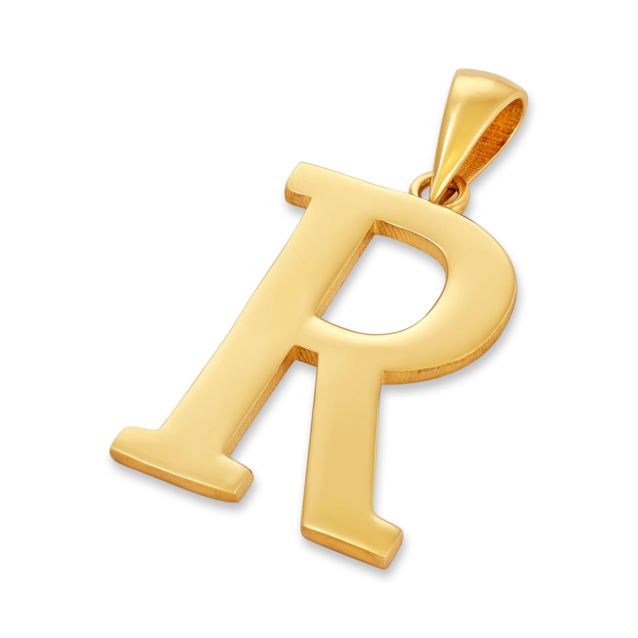 HGJ Pendant 9ct Yellow Gold Initial Pendant Letter R 9ct Gold 9ct Yellow Gold Initial Pendant Letter R