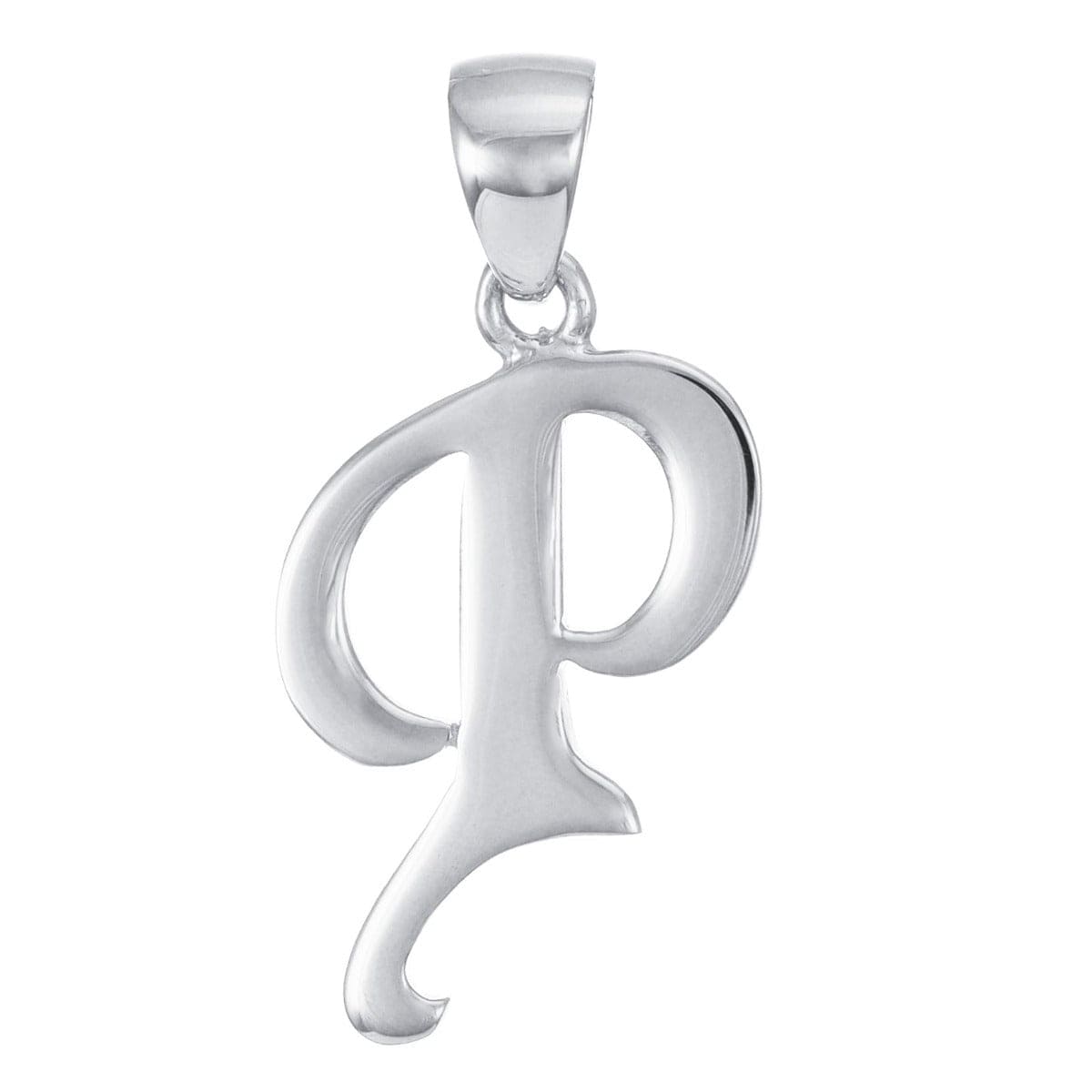 HGJ Pendant 9ct White Gold Fancy Letter Letter P Pendant 9ct Gold / Clear 9ct White Gold Fancy Letter Letter P Pendant