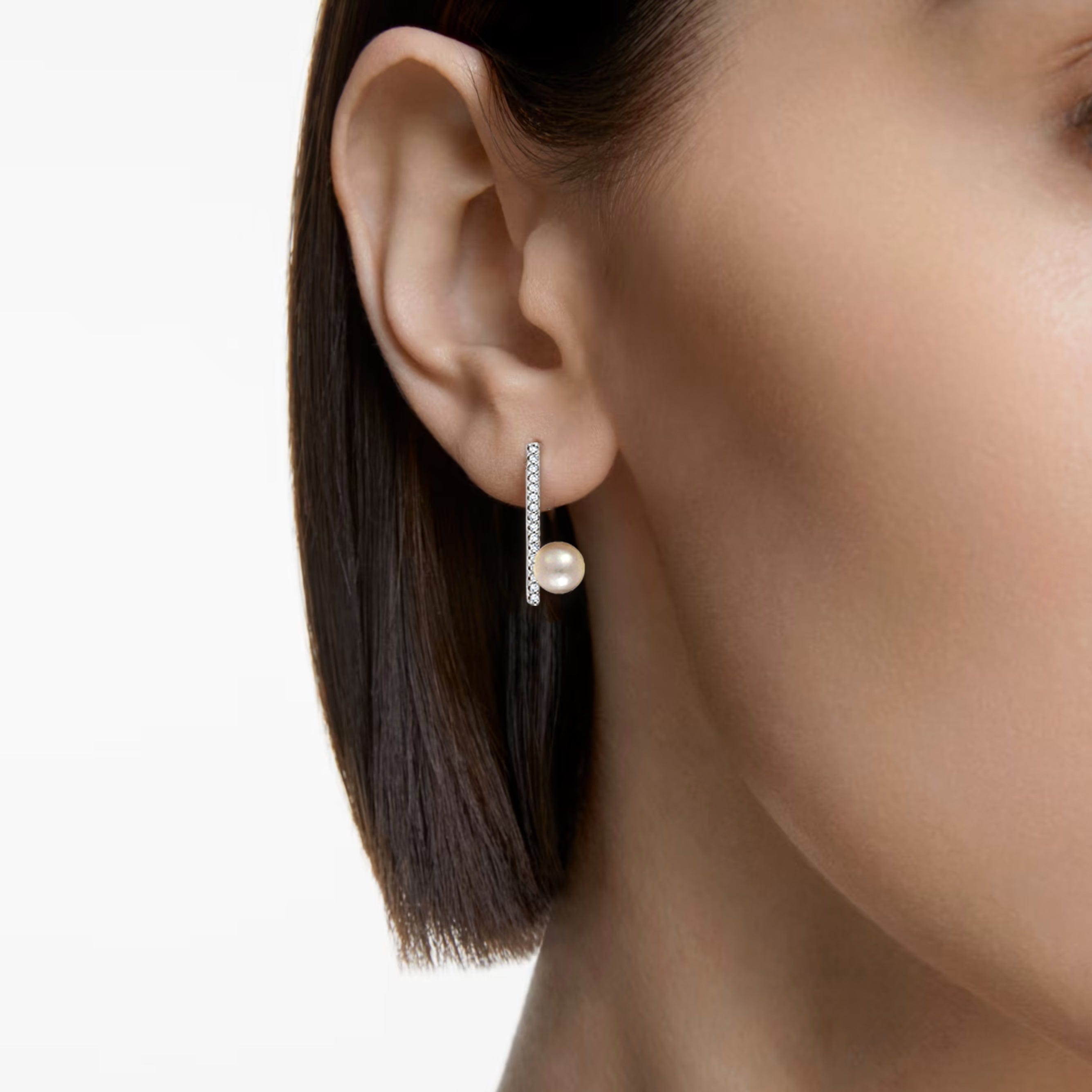 Lynora Jewellery Earring Sterling Silver / Freshwater Pearl Freshwater Pearl Bar Earrings