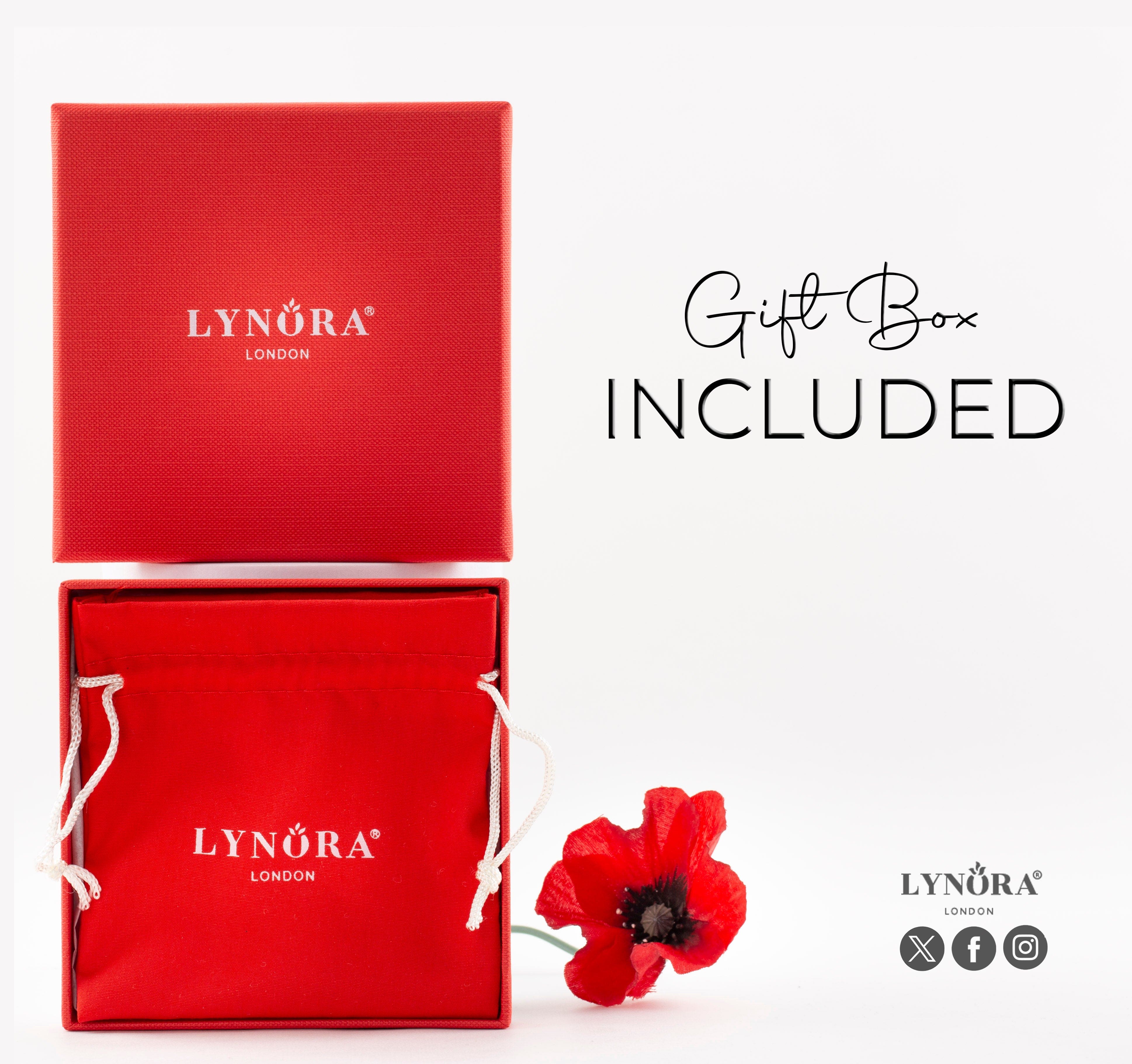 Lynora Jewellery Earrings Red and Gold Heart Studs Sterling Silver & Gold Plated / Red Red and Gold Heart Studs