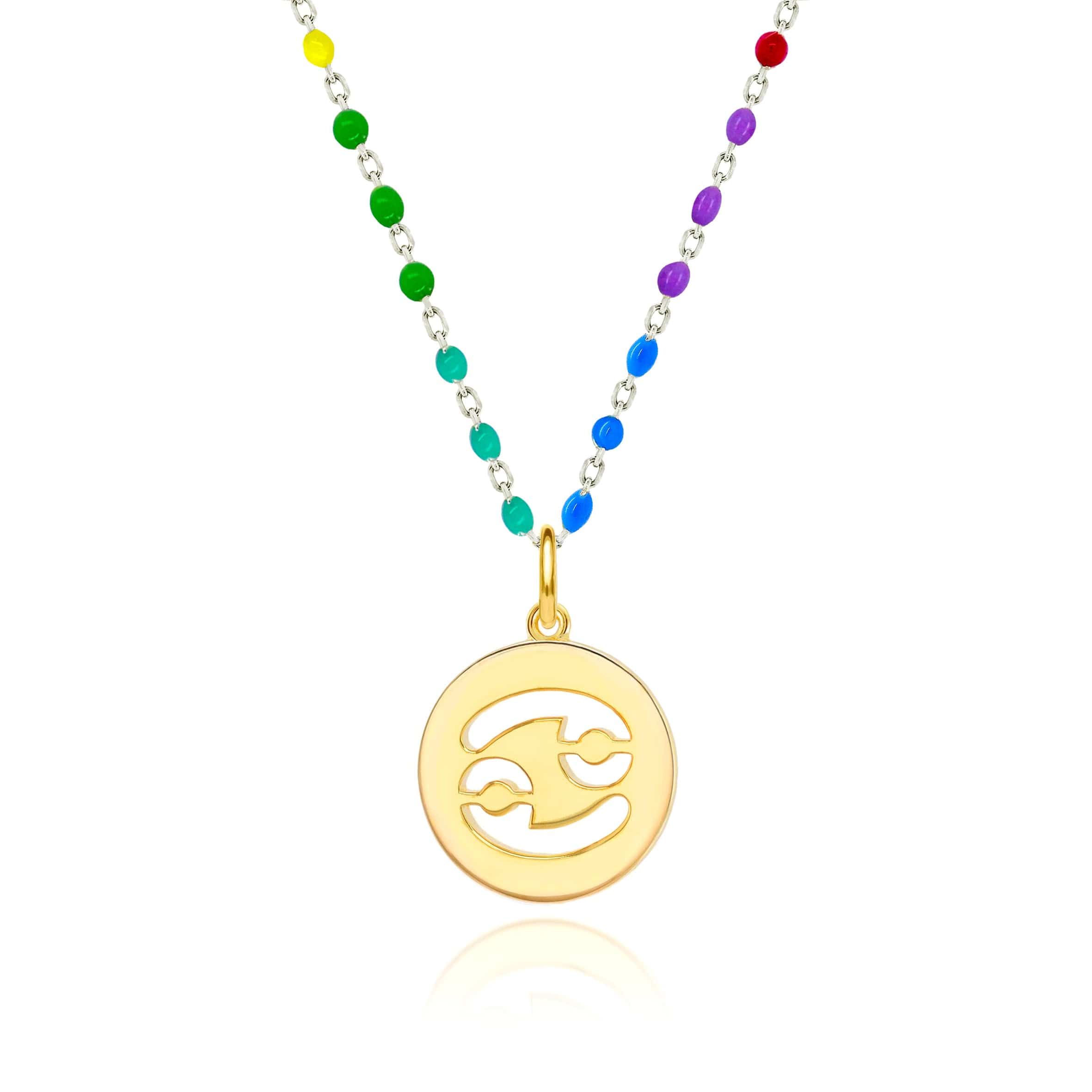 Lynora Jewellery Necklace None Cancer Zodiac Enamel Chain Pendant