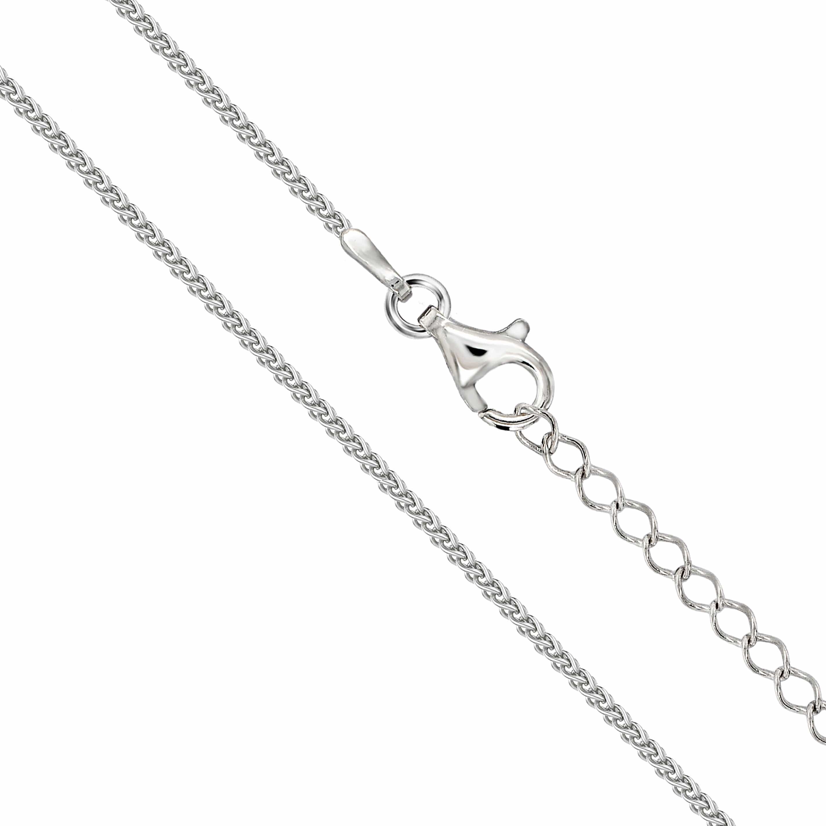 Lynora Jewellery Necklace Sterling Silver 1-mm Rope Pendant Chain Sterling Silver Sterling Silver 1-mm Rope Pendant Chain