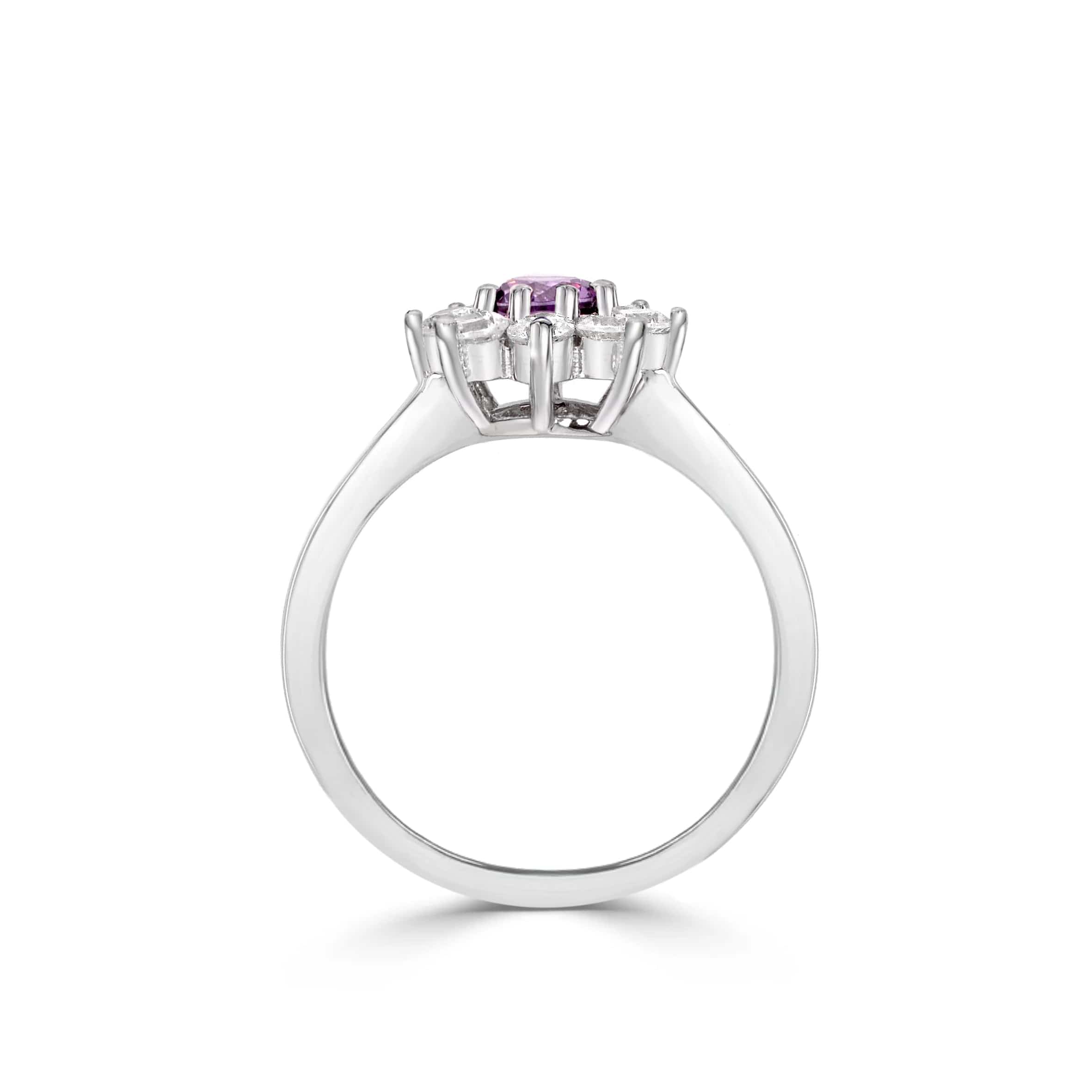 Lynora Jewellery Ring Amethyst Sunflower Ring Amethyst Sunflower Ring