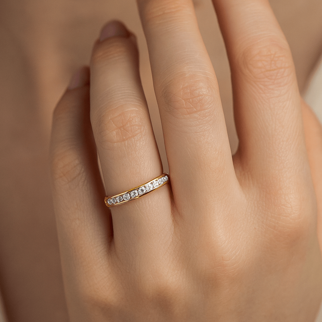 Lynora Luxe Ring 9ct Yellow Gold 0.25ct Diamond Eternity Ring 9ct Yellow Gold 0.25ct Diamond Eternity Ring