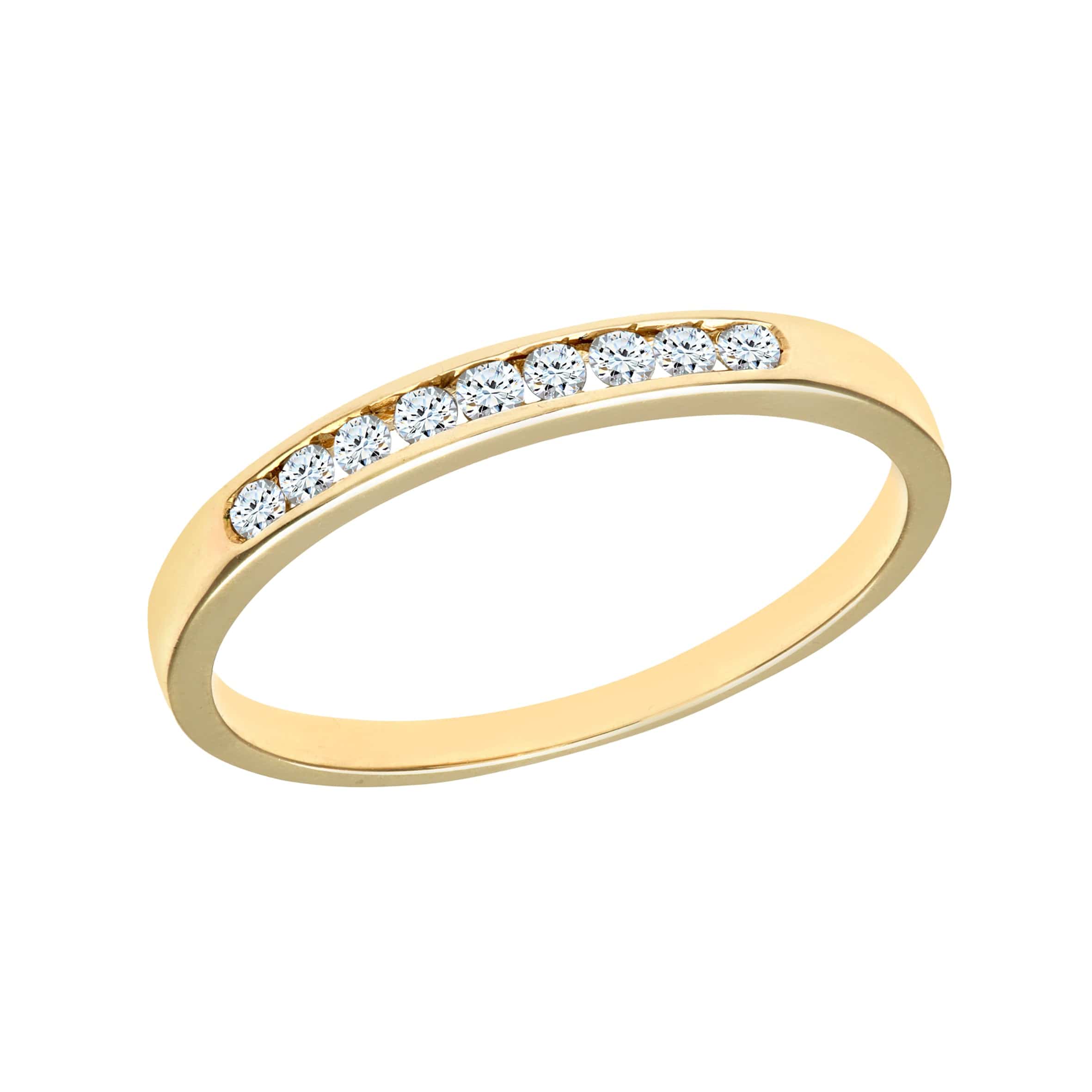 Lynora Luxe Ring 9ct Yellow Gold Channel Set Diamond Eternity Ring 9ct Yellow Gold Channel Set Diamond Eternity Ring