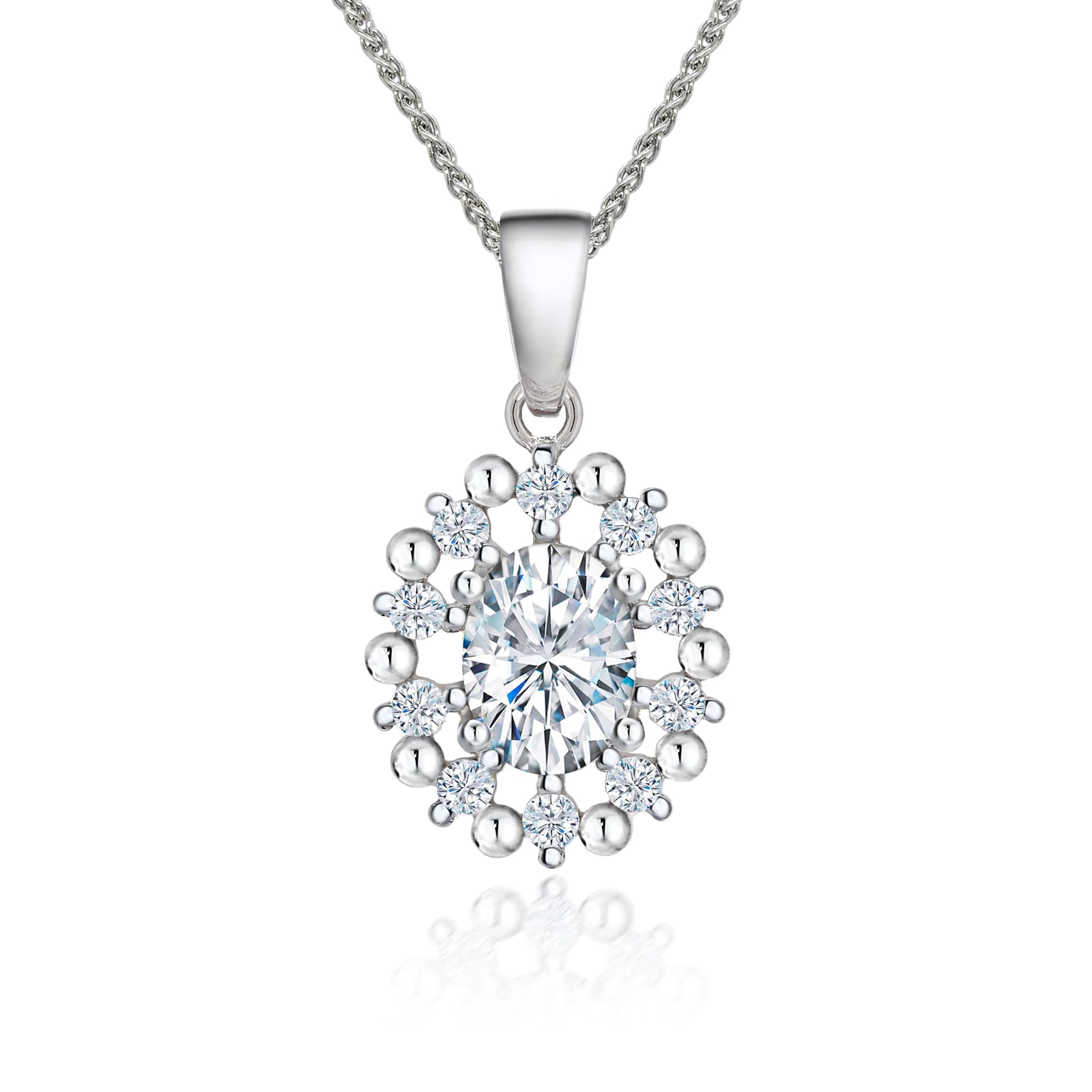 Lynora 2022 Pendant Opulence Oval Cut Halo Pendant