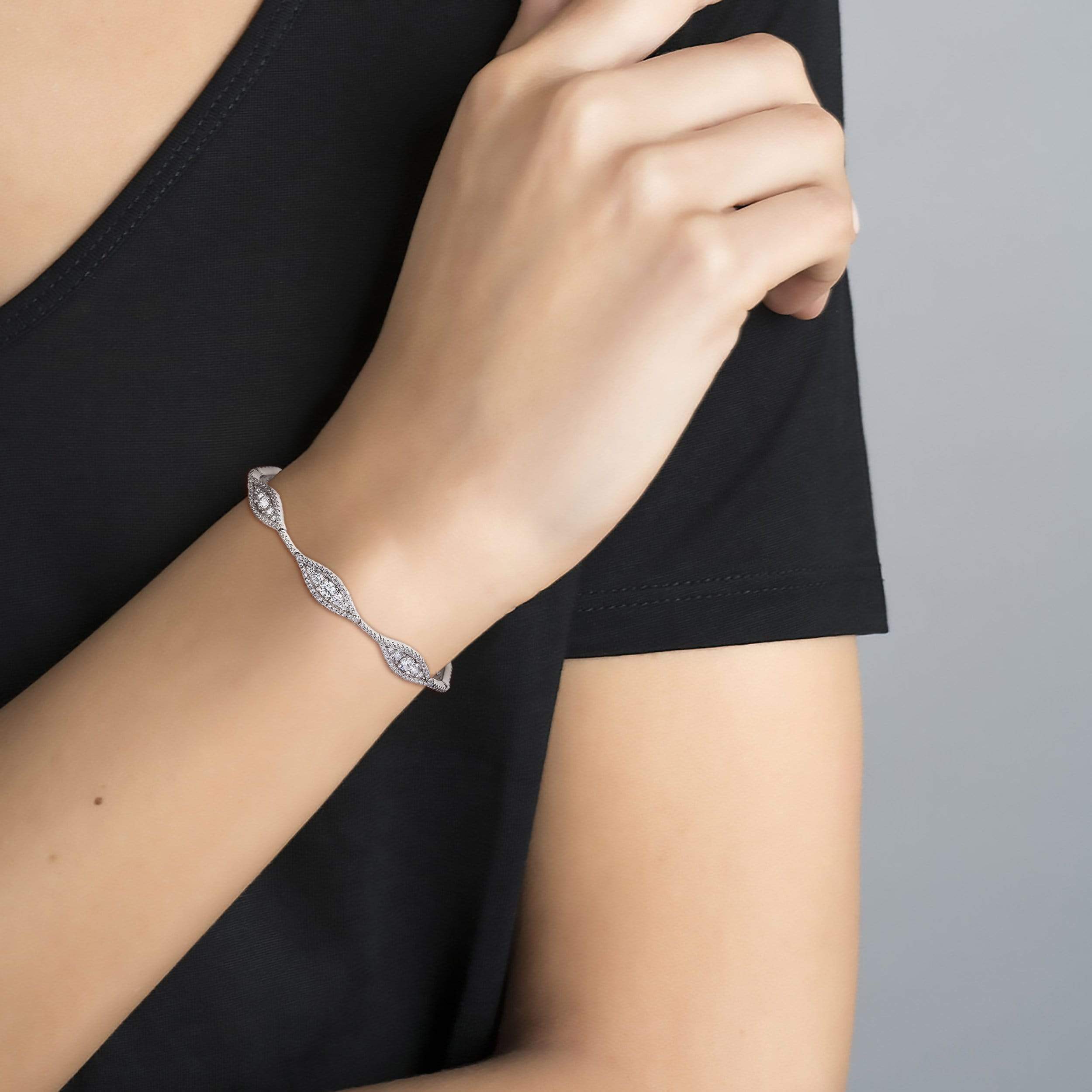 Lynora Jewellery Bracelet 7.5" / Sterling Silver / Clear Occio Bracelet Sterling Silver