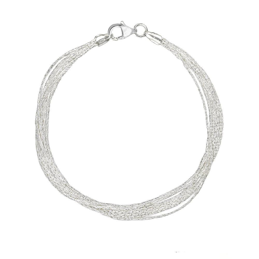 Silver hot sale thread bracelet