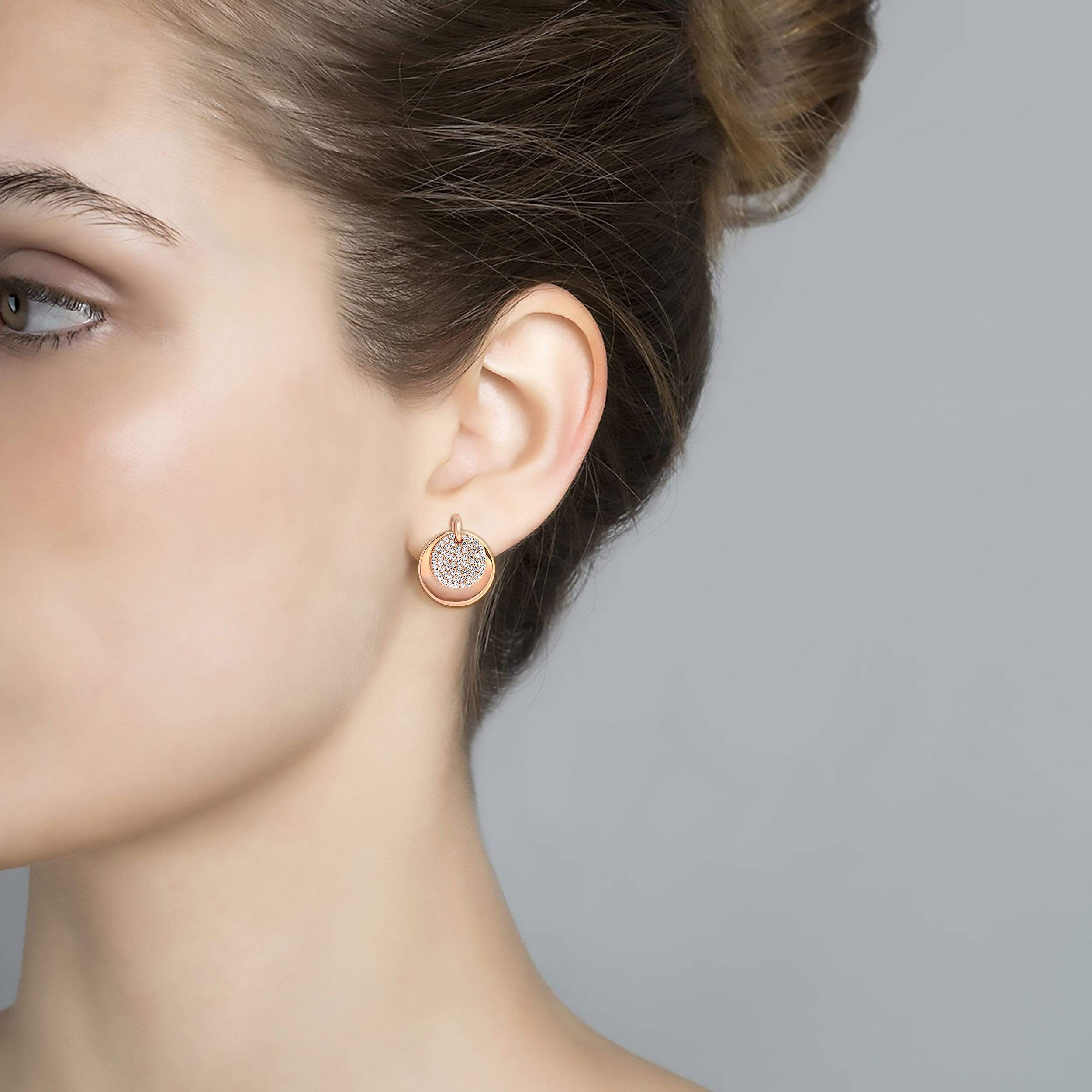 Lynora Jewellery Earring Rose Gold Plate Eclipse Earrings Rose Gold Plate