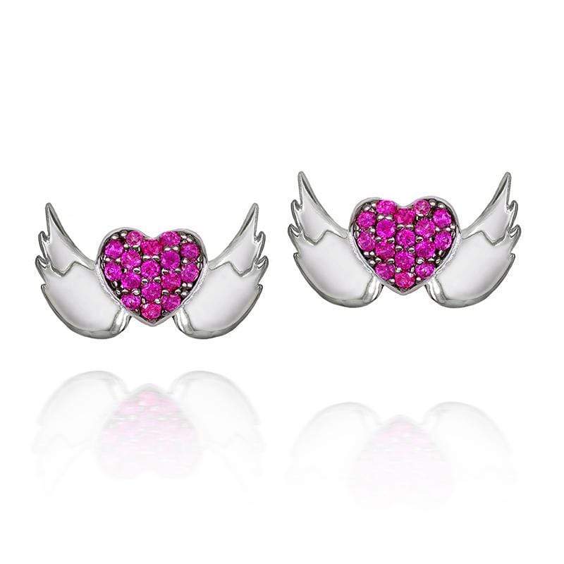 Lynora Jewellery Earring Sterling Silver Angel Heart Sterling Silver