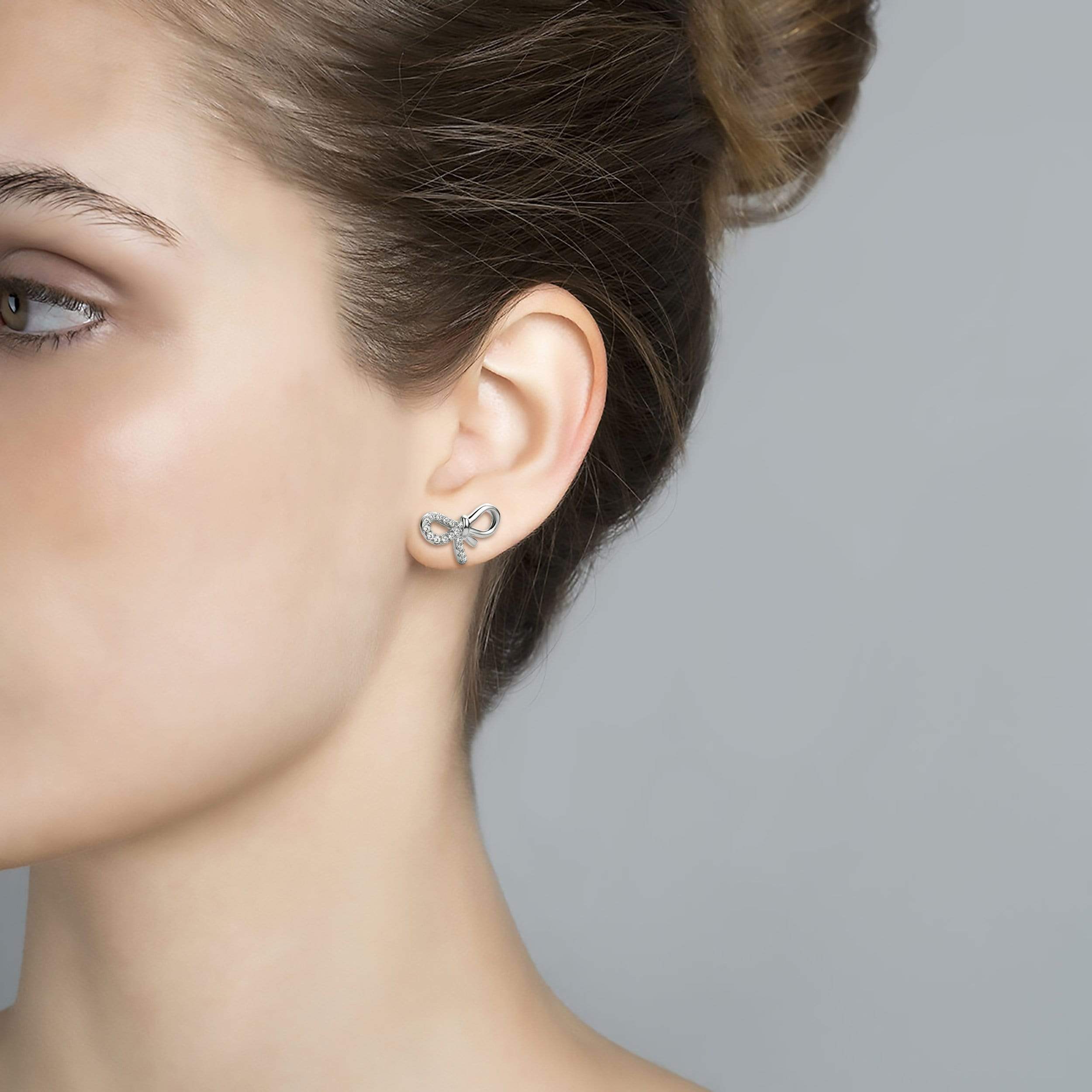 Lynora Jewellery Earring Sterling Silver Bow Earrings Sterling Silver