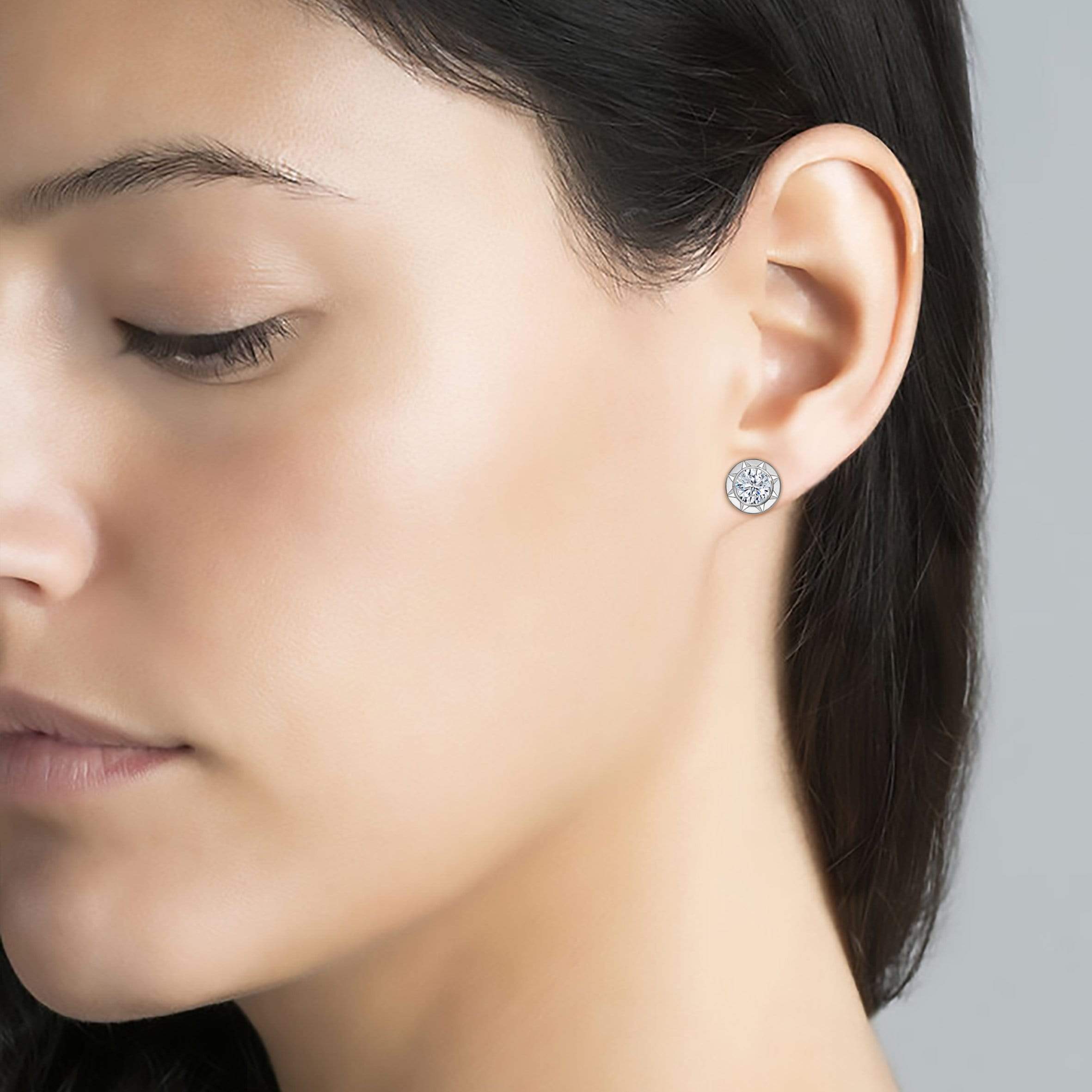 Lynora jewellery Earring Sterling Silver / Clear Brightspark Sterling Silver Earrings