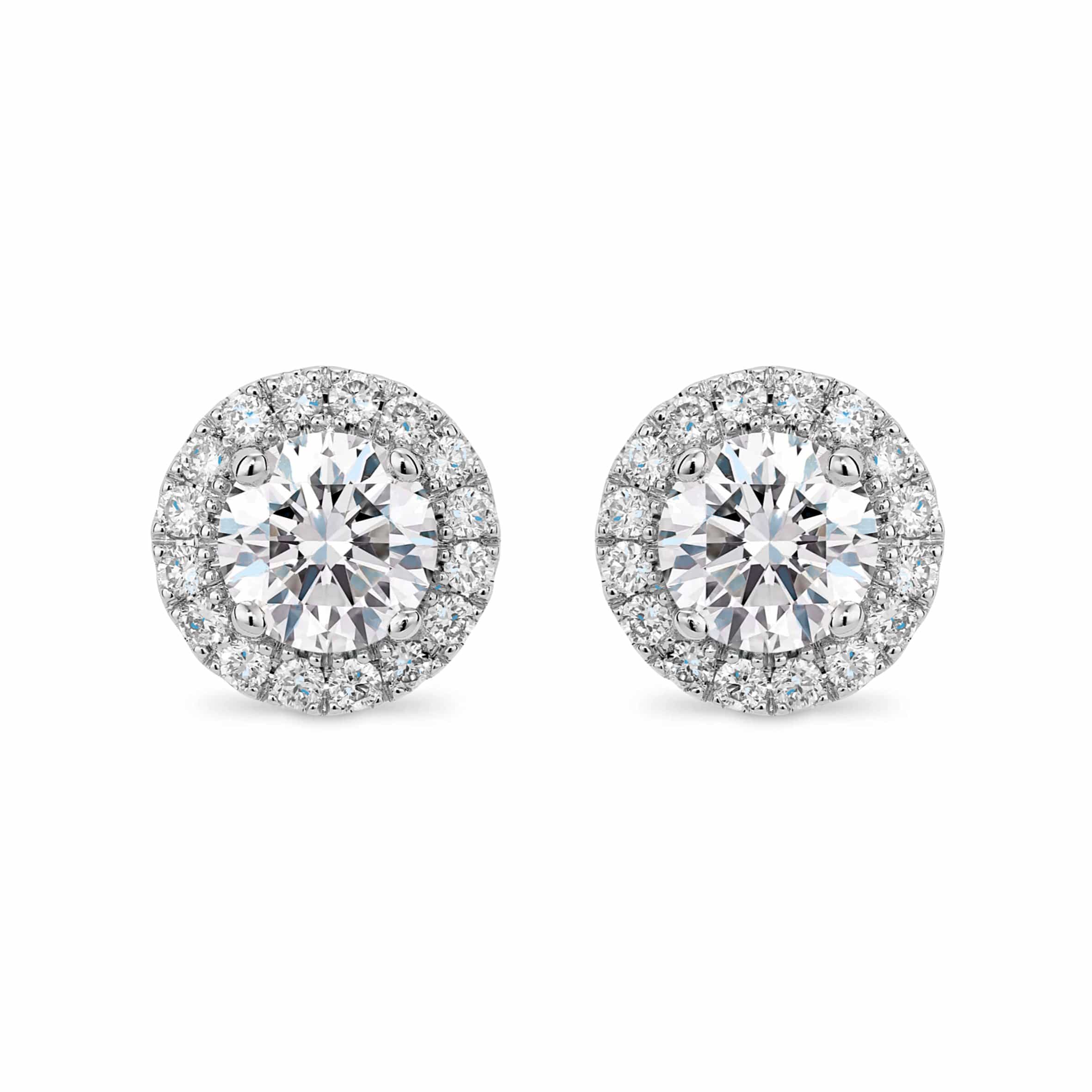 Lynora Jewellery Earring Sterling Silver Halo Earrings Sterling Silver