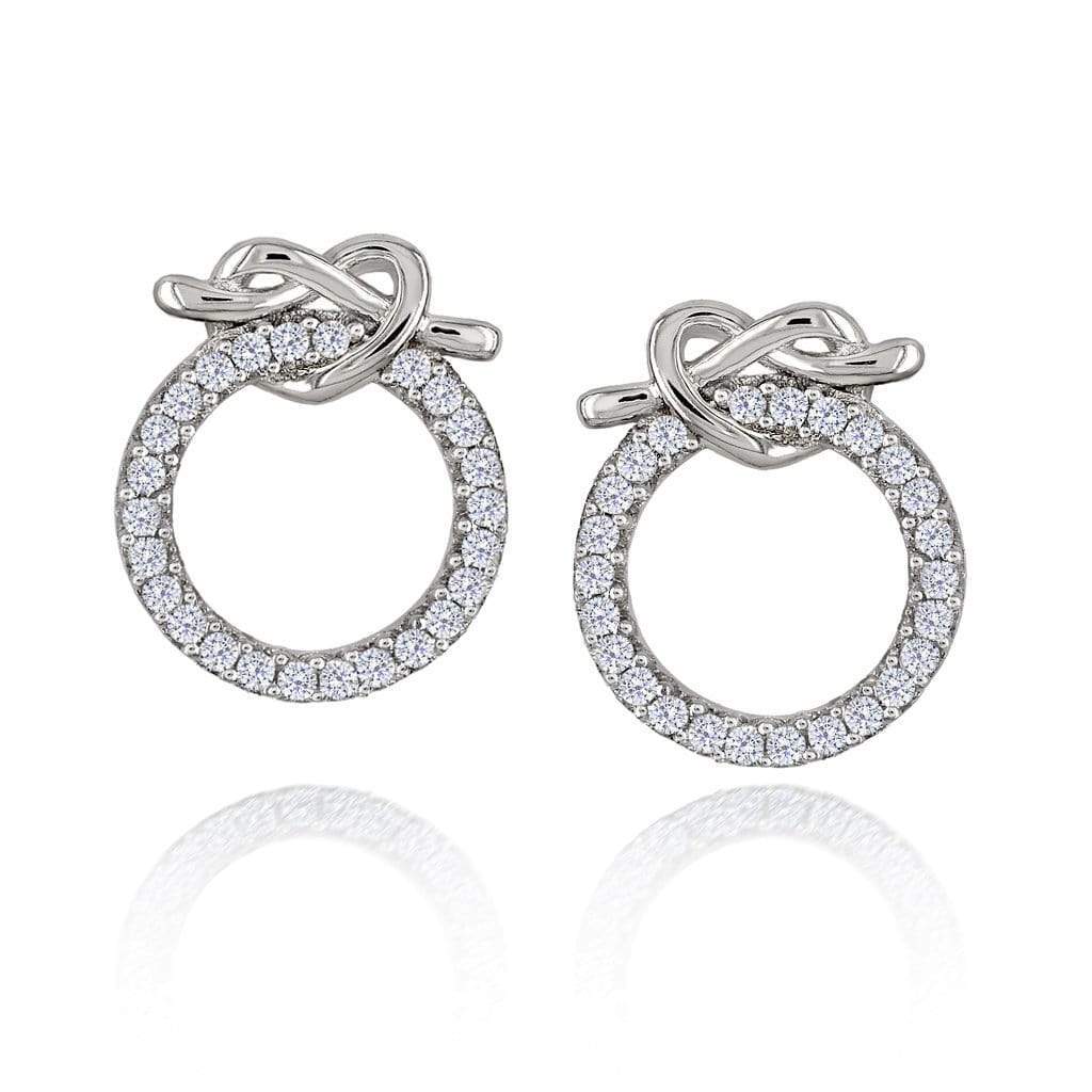 Lynora Jewellery Earring Sterling Silver Open Circle Heart Earring Sterling Silver