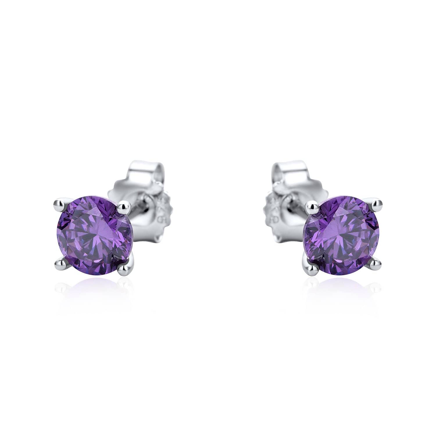 Lynora Jewellery Earring Sterling Silver Round Multicolour Stud Set Sterling Silver