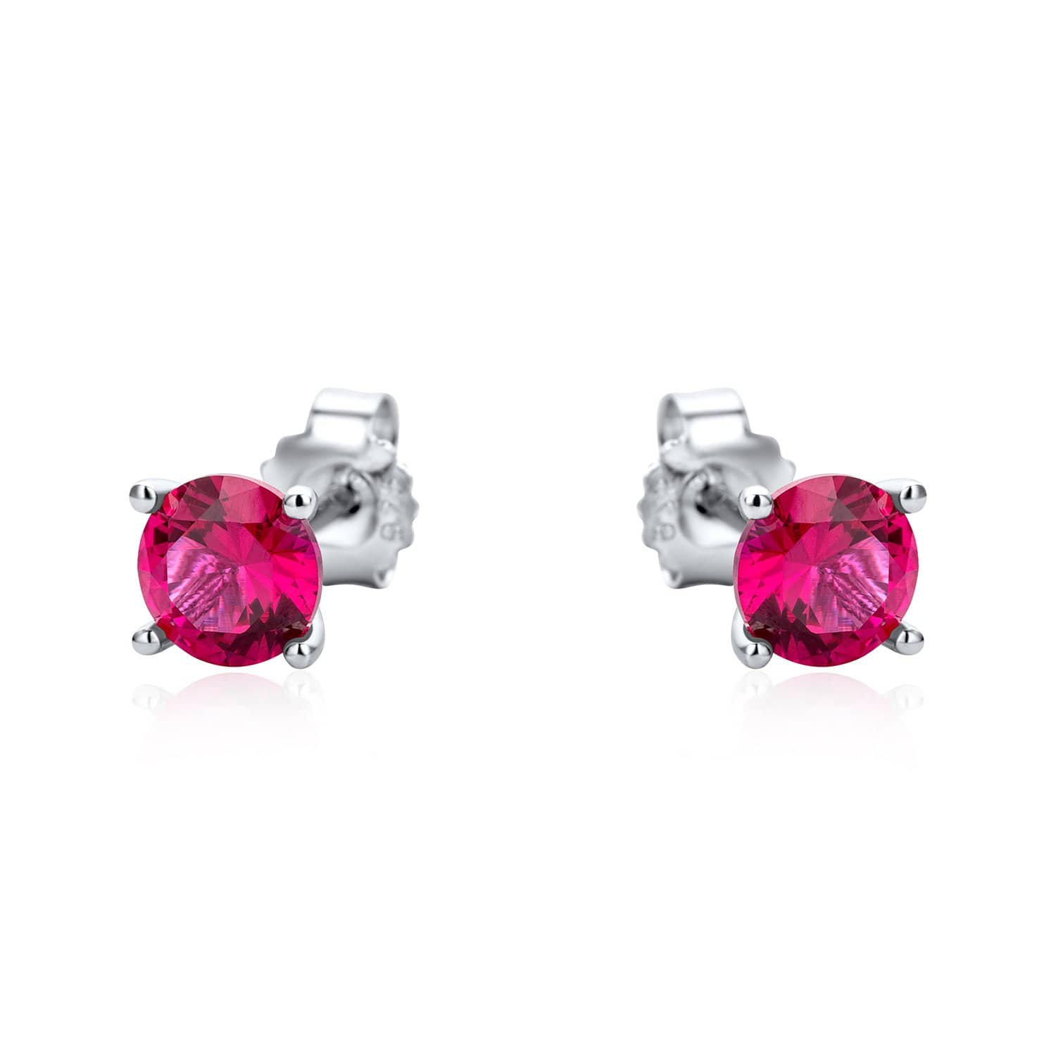Lynora Jewellery Earring Sterling Silver Round Multicolour Stud Set Sterling Silver