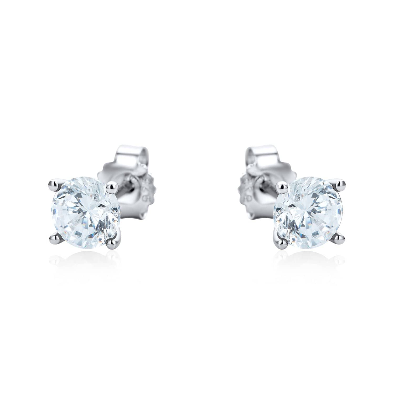 Lynora Jewellery Earring Sterling Silver Round Multicolour Stud Set Sterling Silver