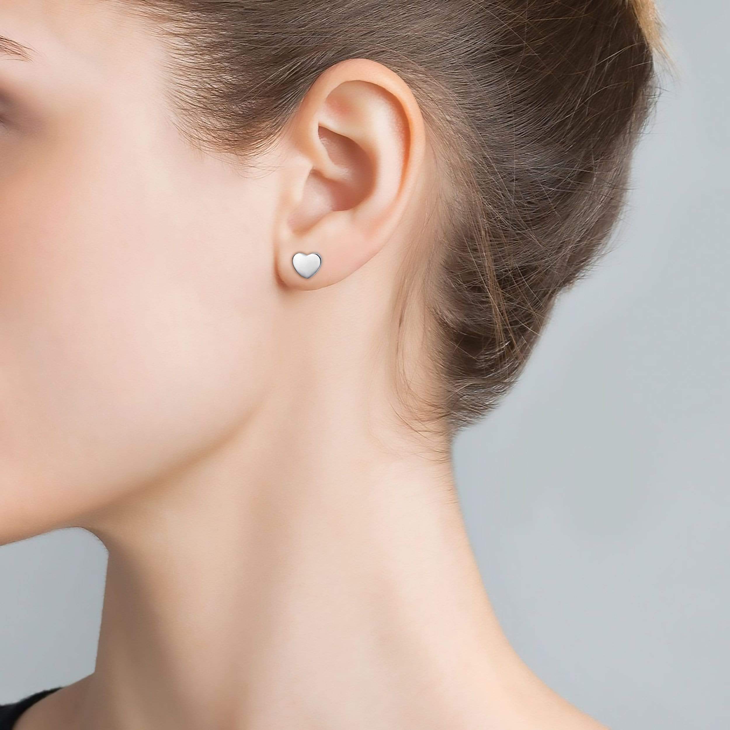 Lynora Jewellery Earring Sterling Silver Small Silver Heart Stud Sterling Silver