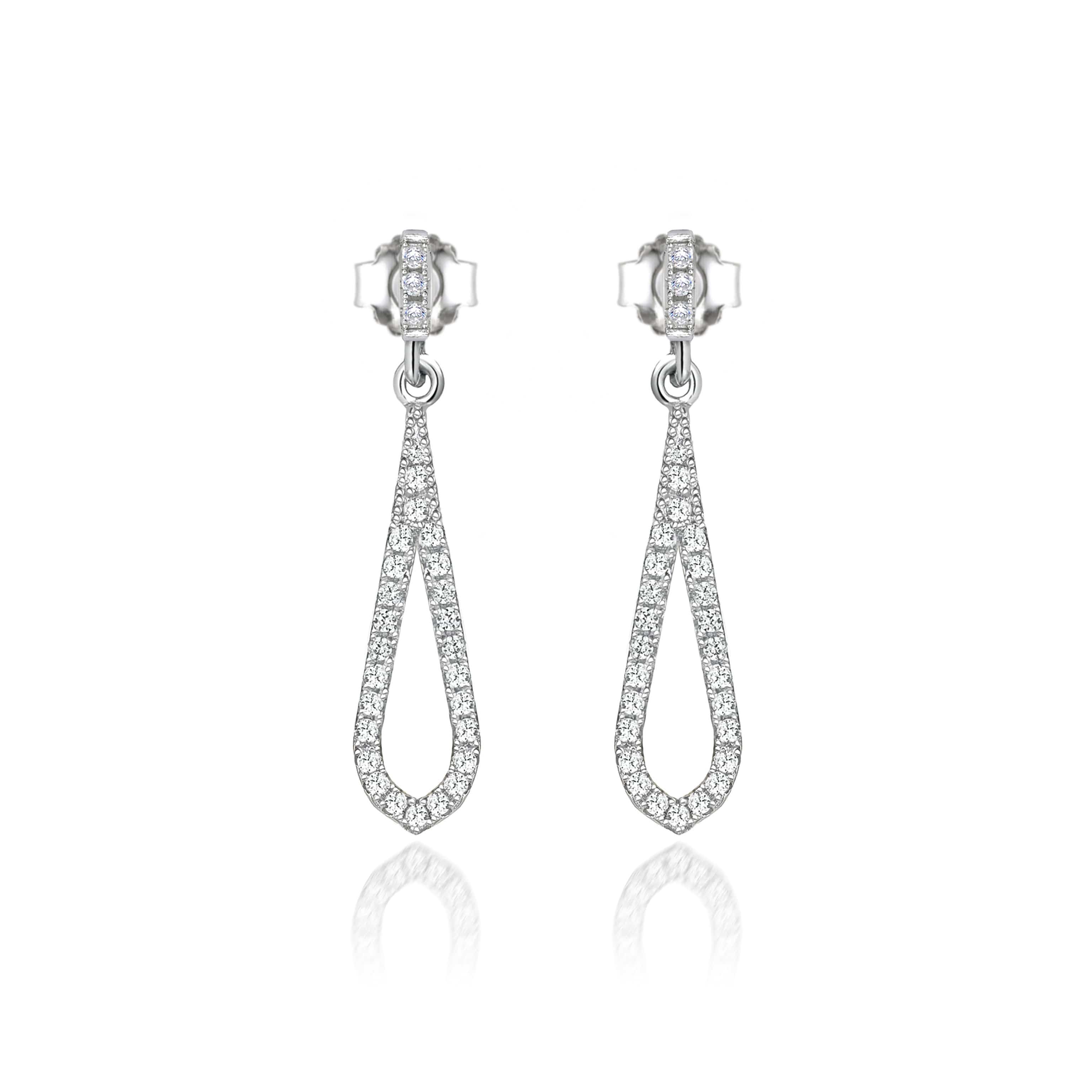 Lynora Jewellery Earring Sterling Silver Thin Teardrop Earrings Sterling Silver