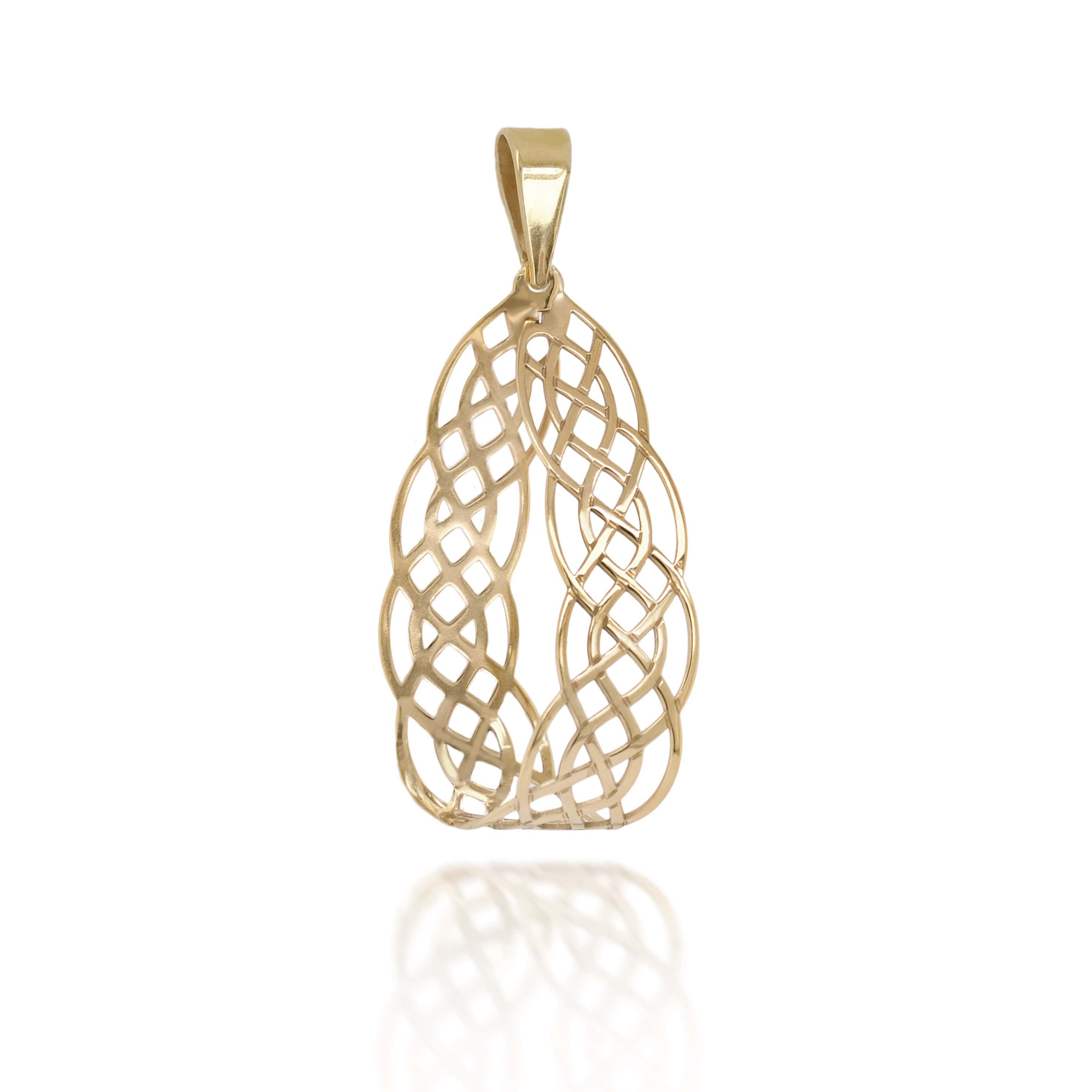 Lynora Jewellery Necklace 18" adj / Yellow Gold Plate Diva Pendant Yellow Gold Plate