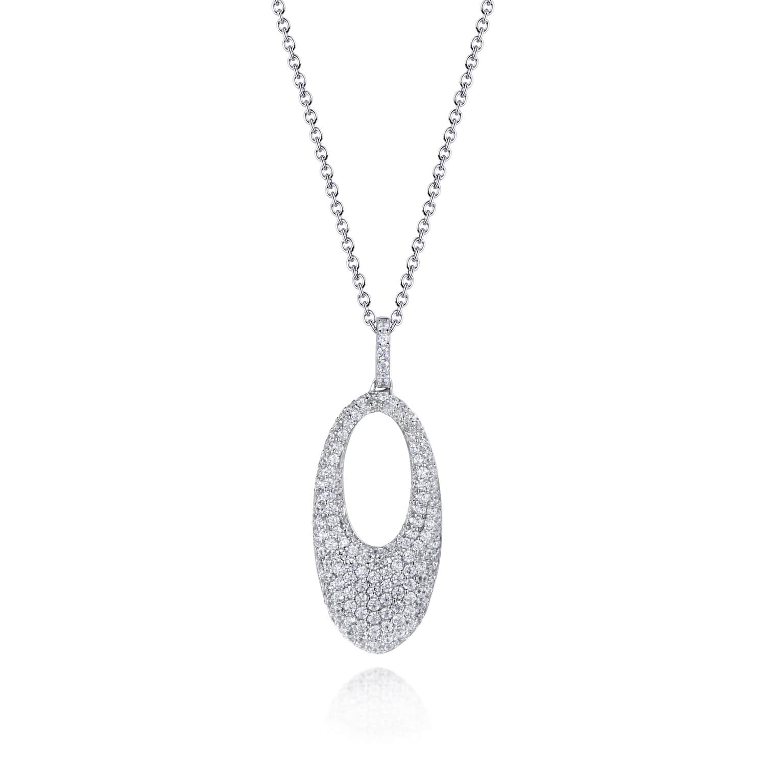 Lynora Jewellery Necklace 18" / Sterling Silver / Clear Mille Stelle Pendant Sterling Silver