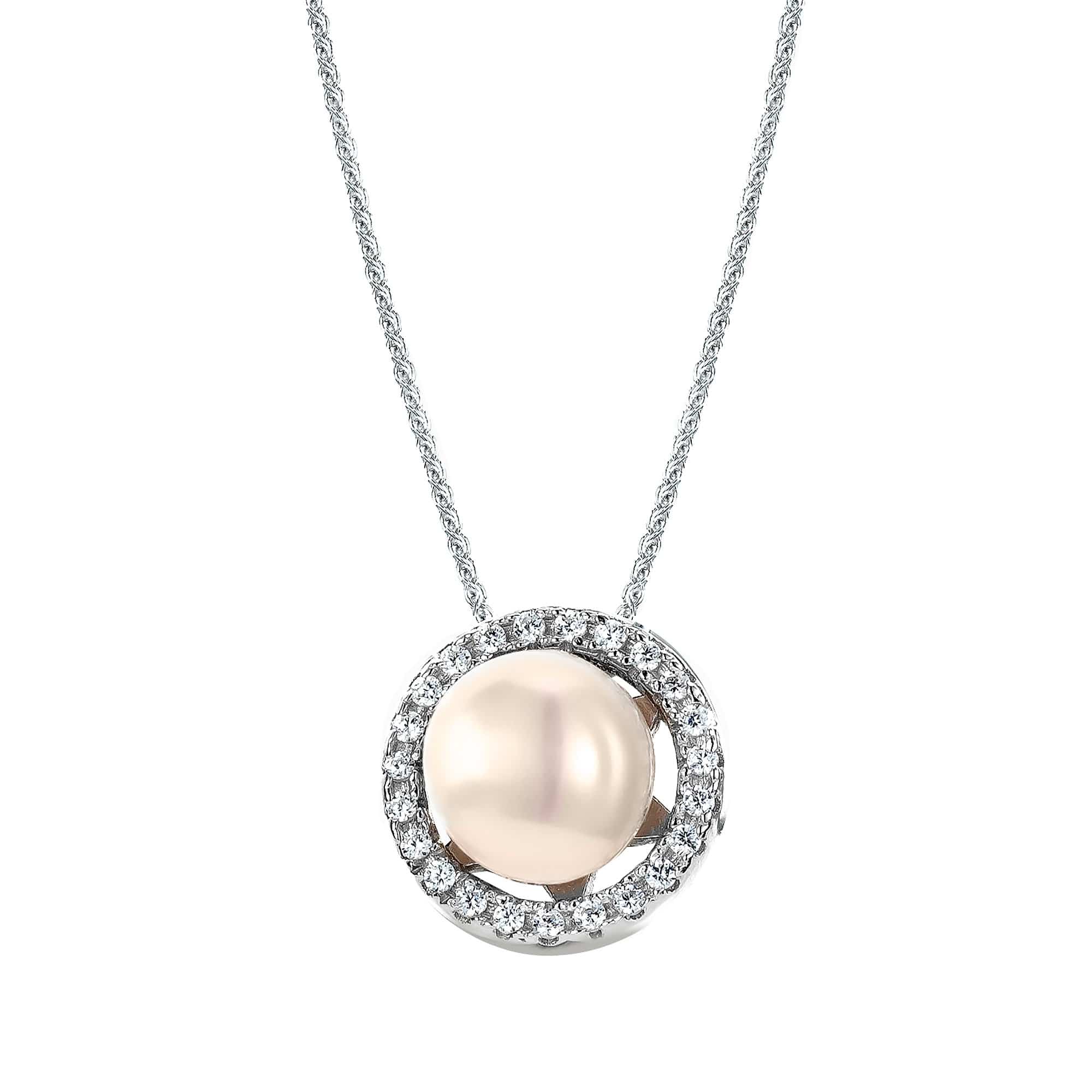 Lynora Jewellery Necklace 18" / Sterling Silver Fresh Water Pearl Pendant Sterling Silver