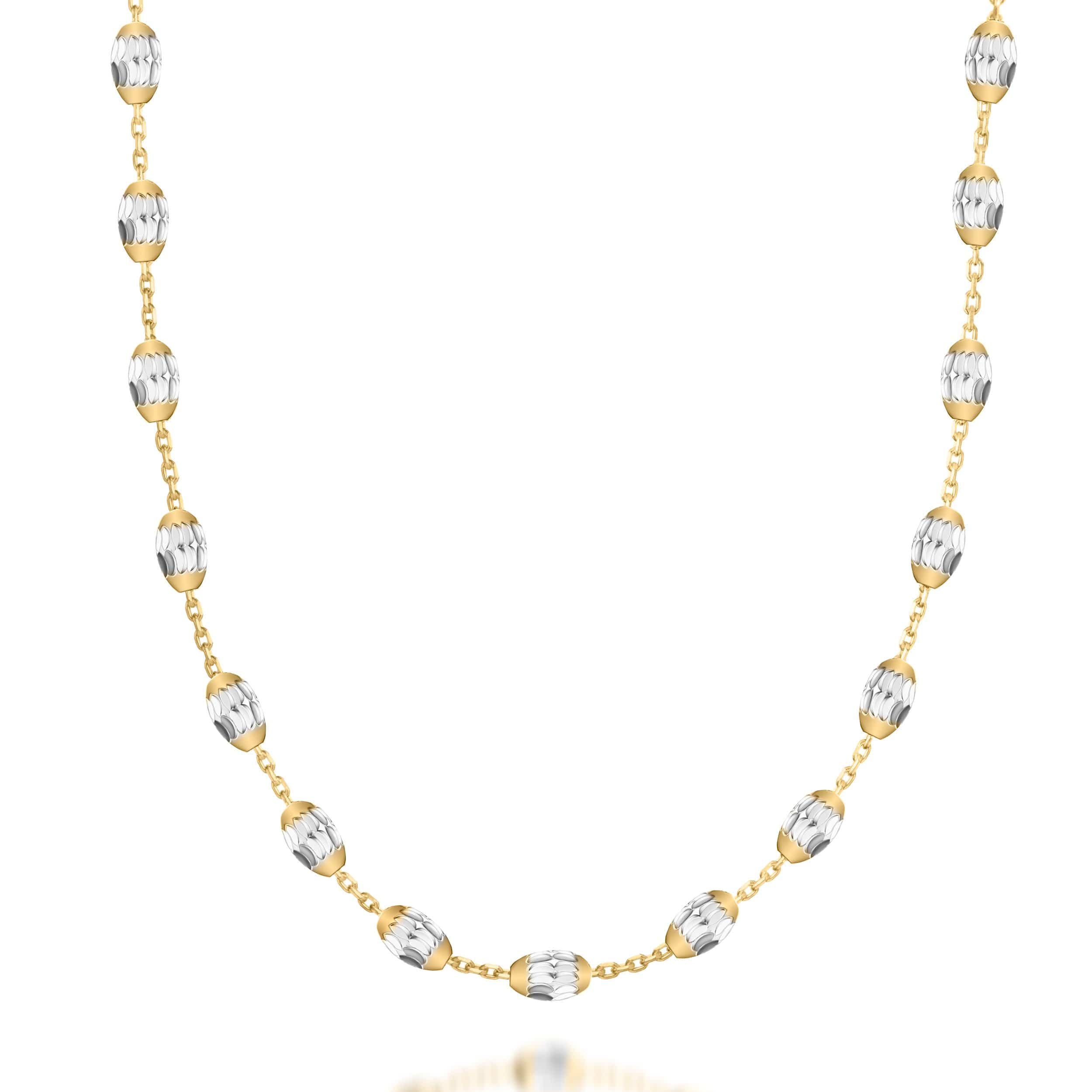 Lynora Jewellery Necklace Geobeads Necklace Yellow Gold Plate