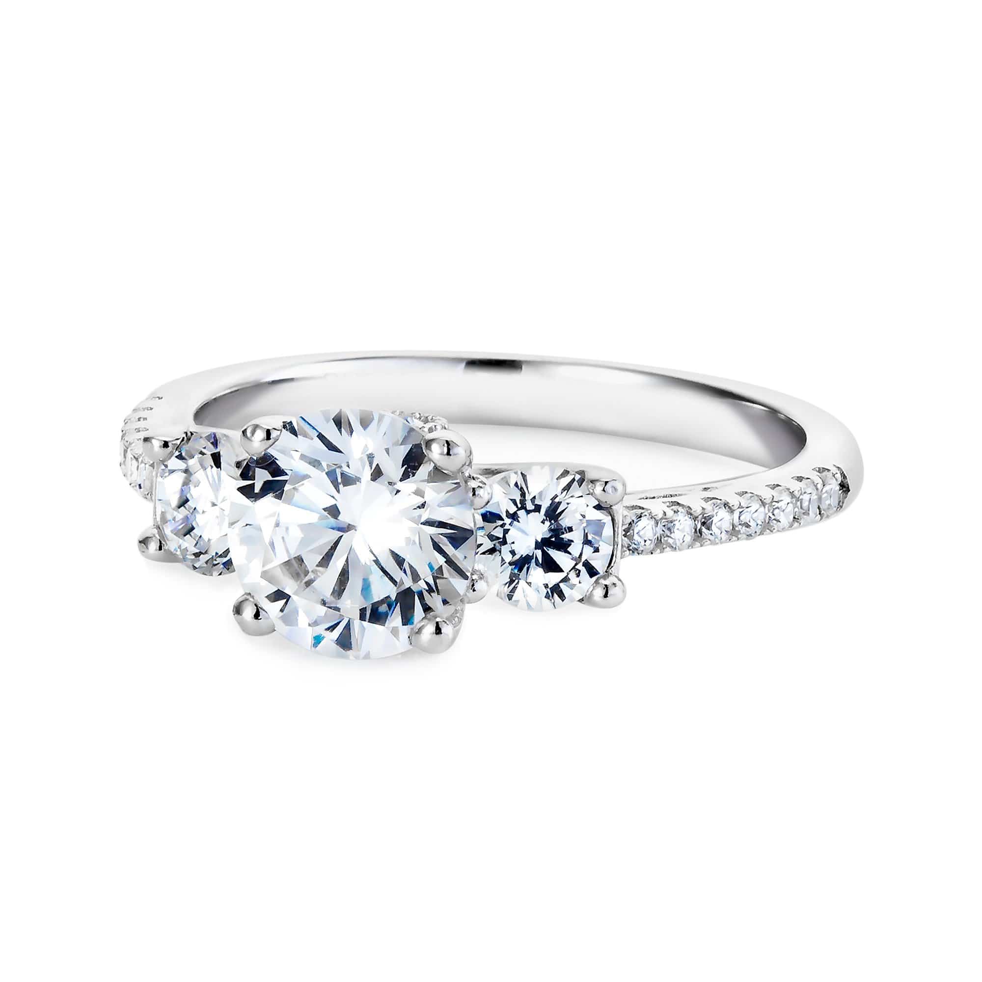 Lynora Jewellery Ring Fantasia Dual Gem Ring Sterling Silver Engagement Ring