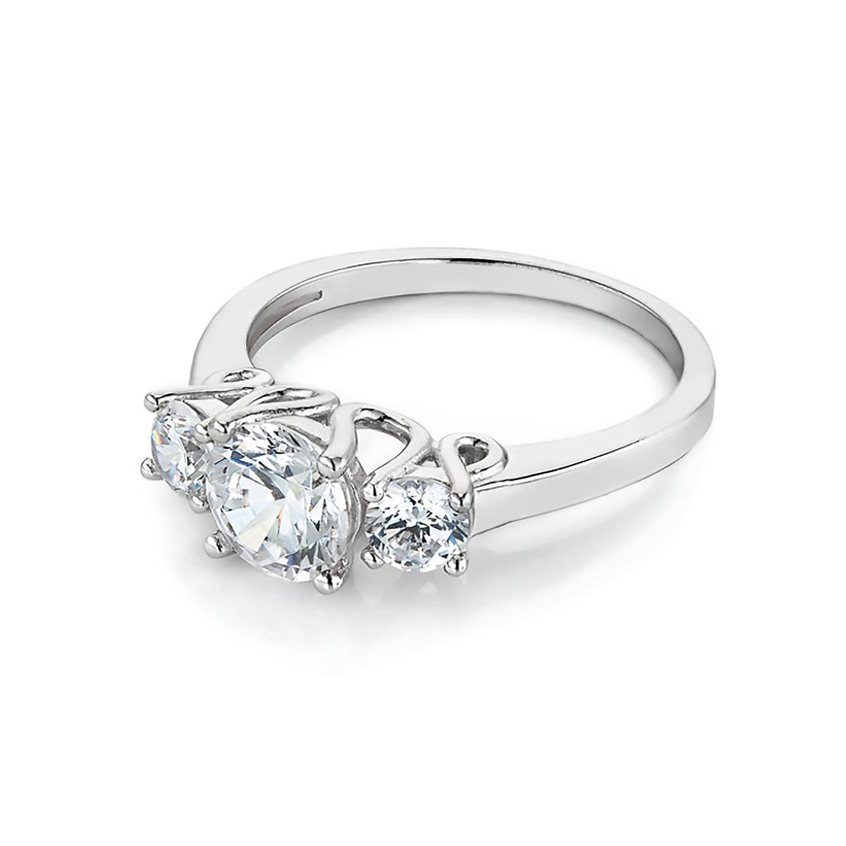 Lynora Jewellery Ring Fantasia Three Stone Ring Sterling Silver