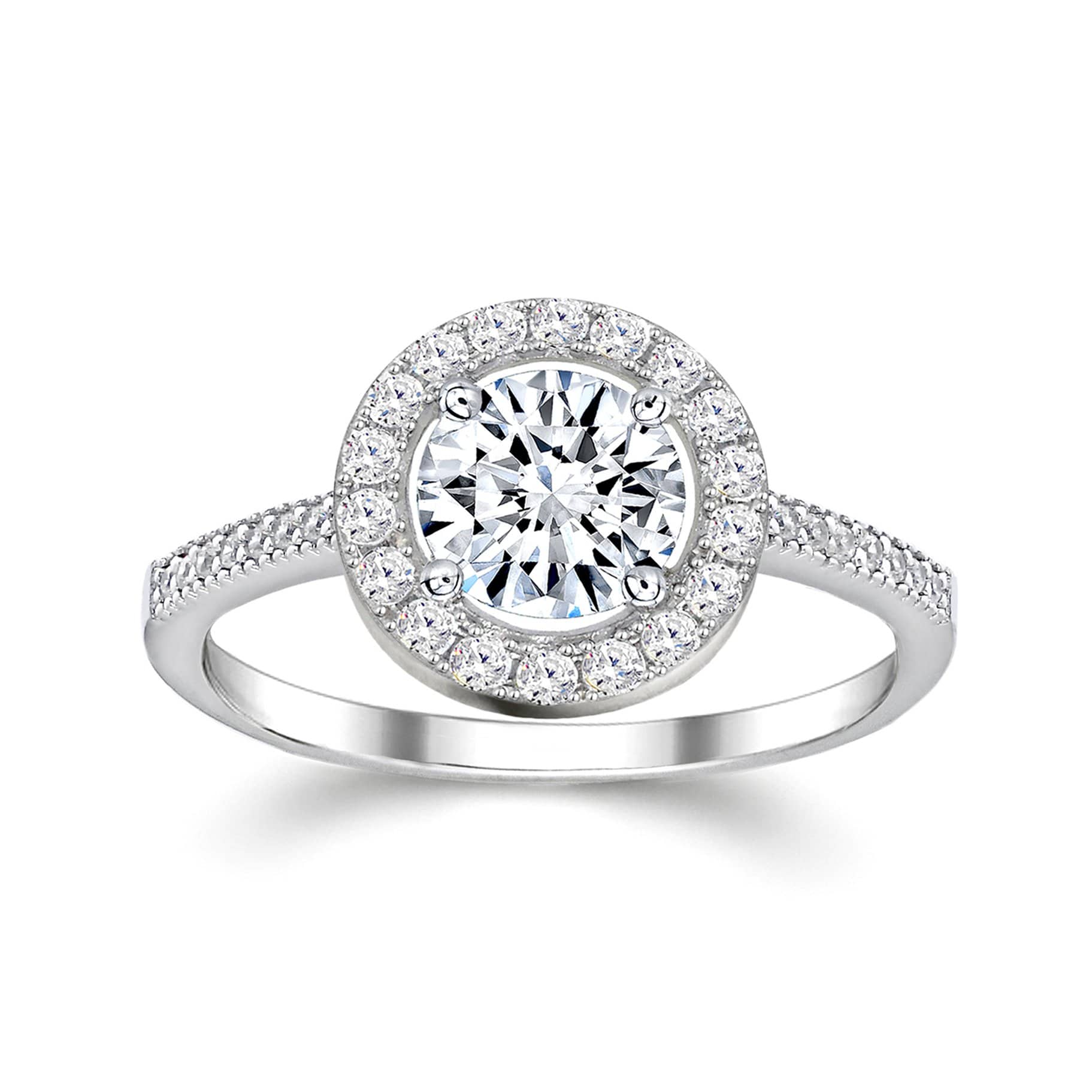 Lynora Jewellery Ring Halo Elevated Ring Sterling Silver