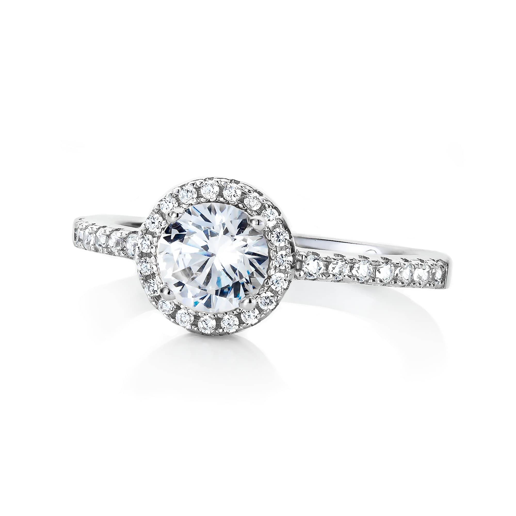 Lynora Jewellery  Halo Ring Sterling Silver