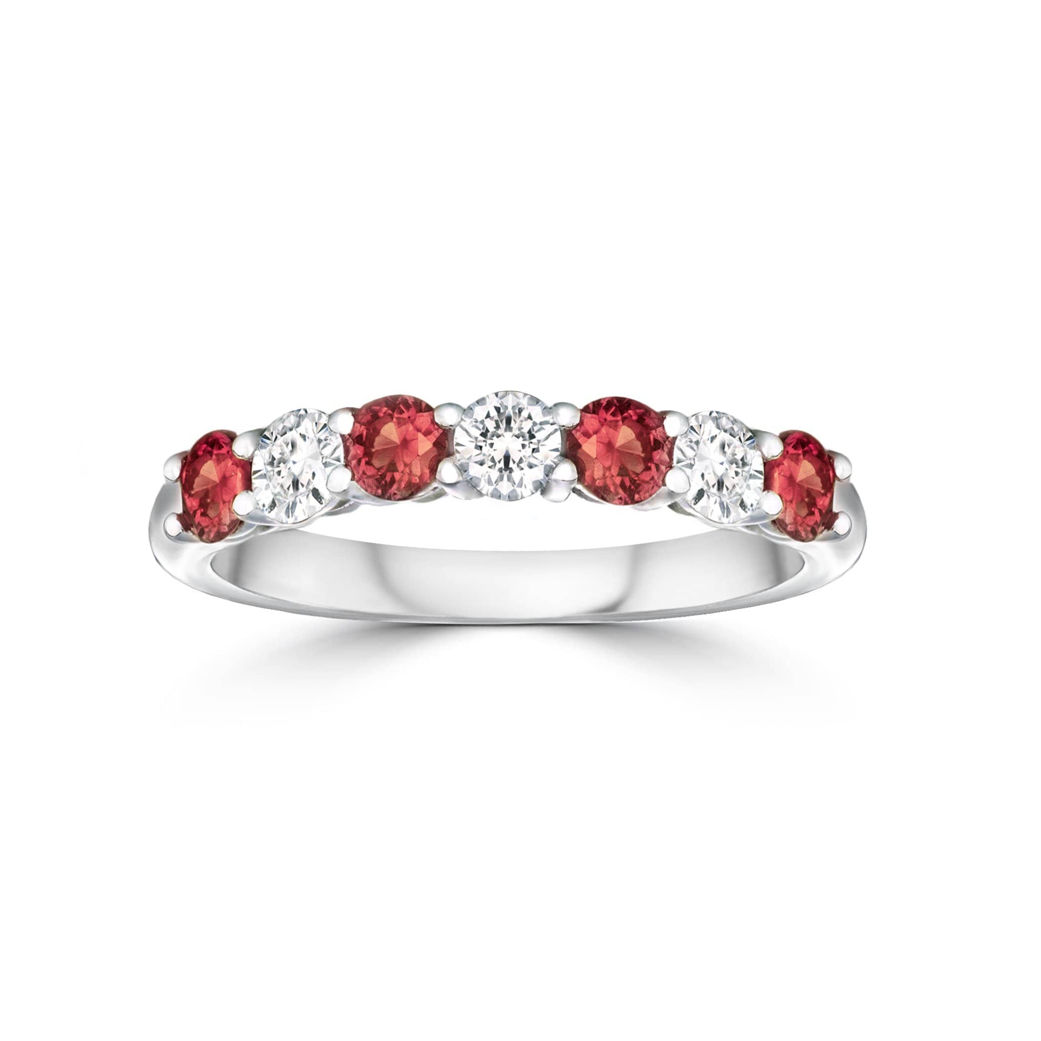 Lynora Jewellery Ring Opulence Clawset Ring Sterling Silver & Ruby Stone
