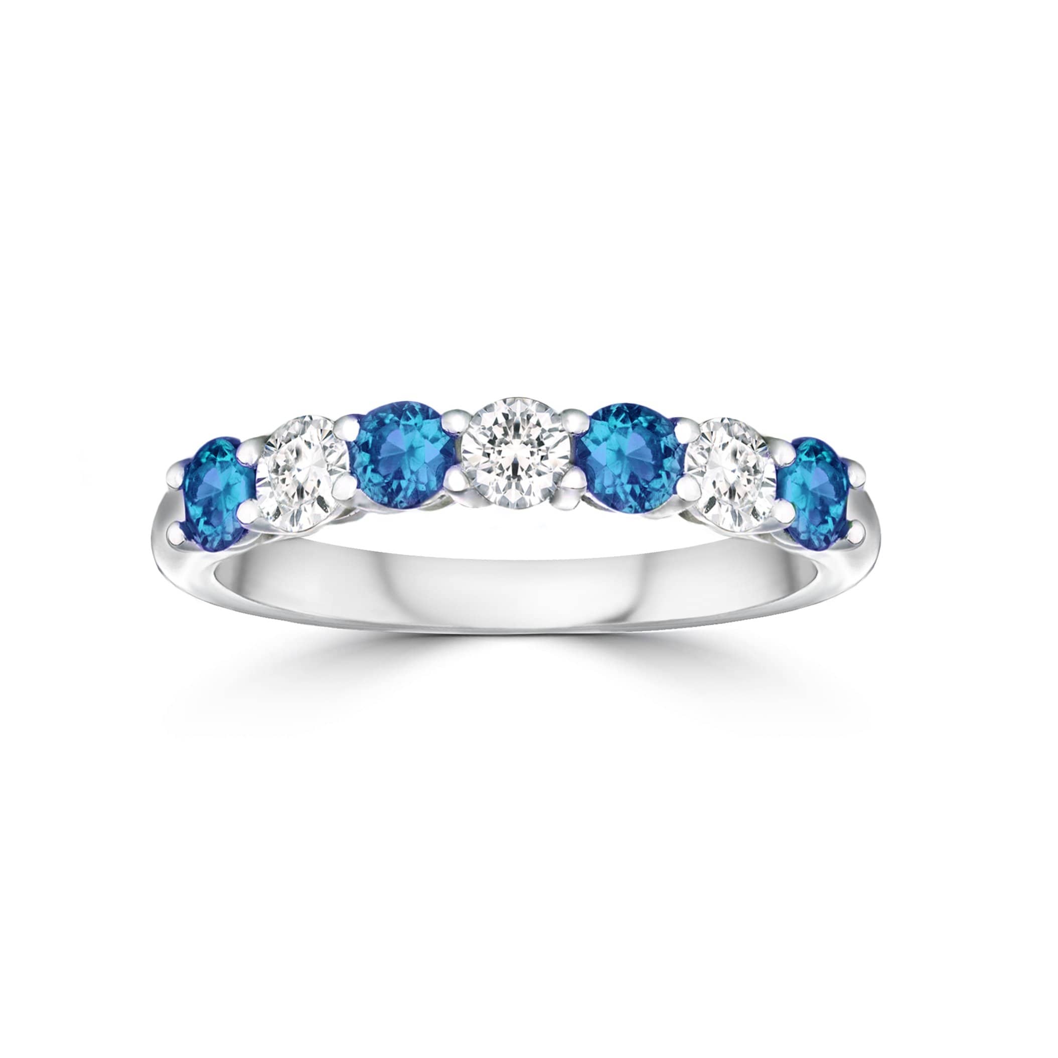 Lynora Jewellery Ring Opulence Clawset Ring Sterling Silver & Sapphire Stone
