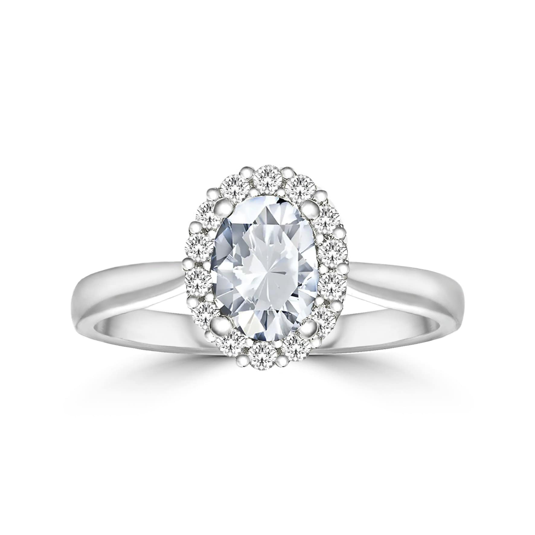 Lynora Jewellery Ring Opulence Halo Ring Sterling Silver