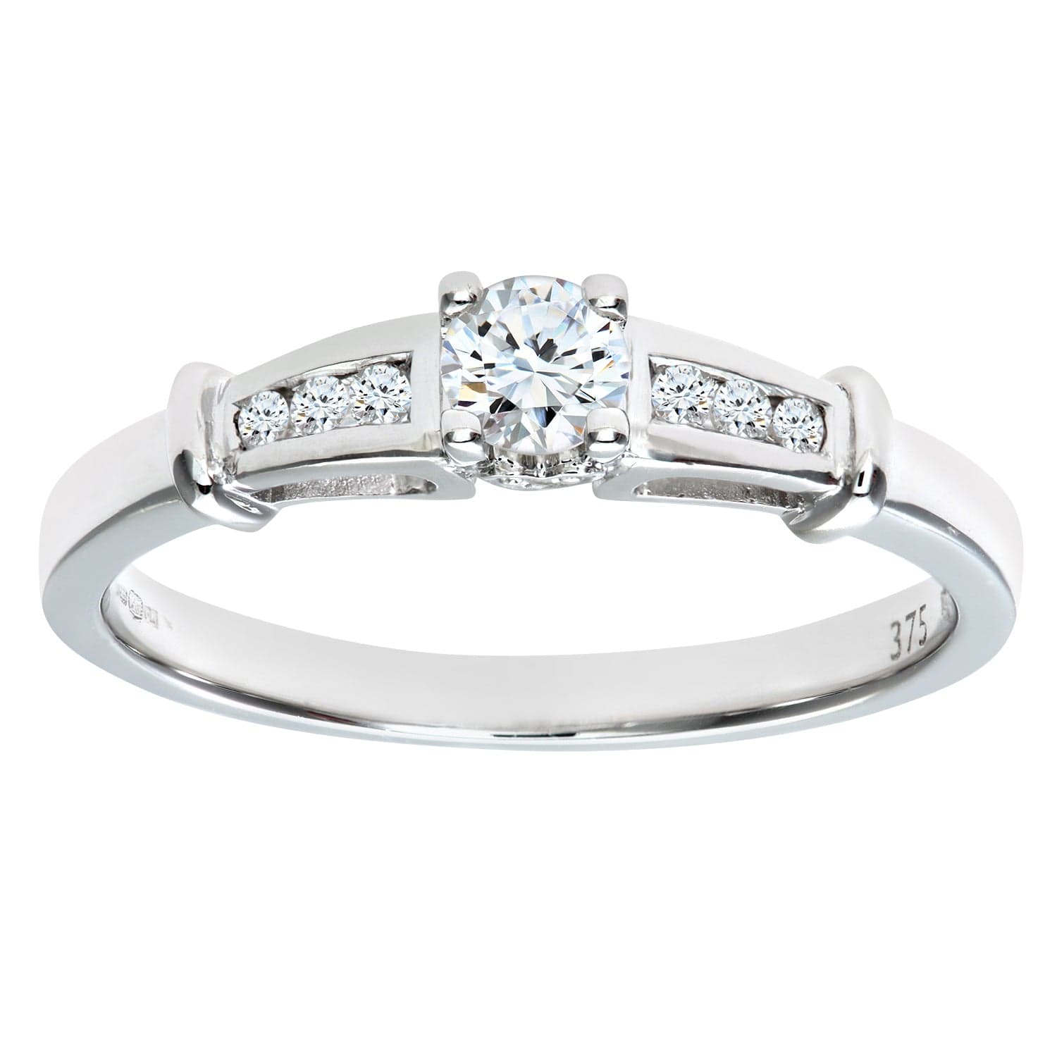 Lynora Luxe Ring White Gold 9ct / Diamond 9ct White Gold 0.25ct Diamond Engagement Ring