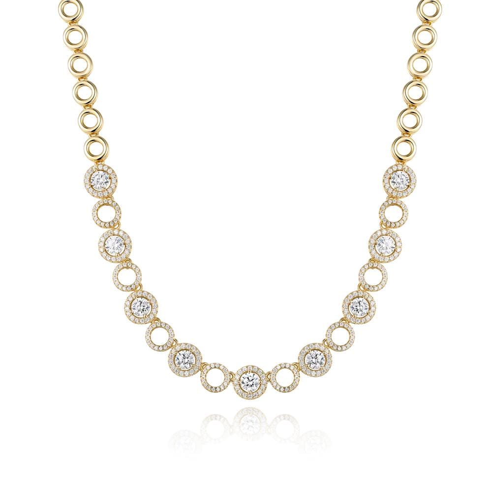 LynoraJewellery YELLOW GOLD PLATED LIZA NECKLACE