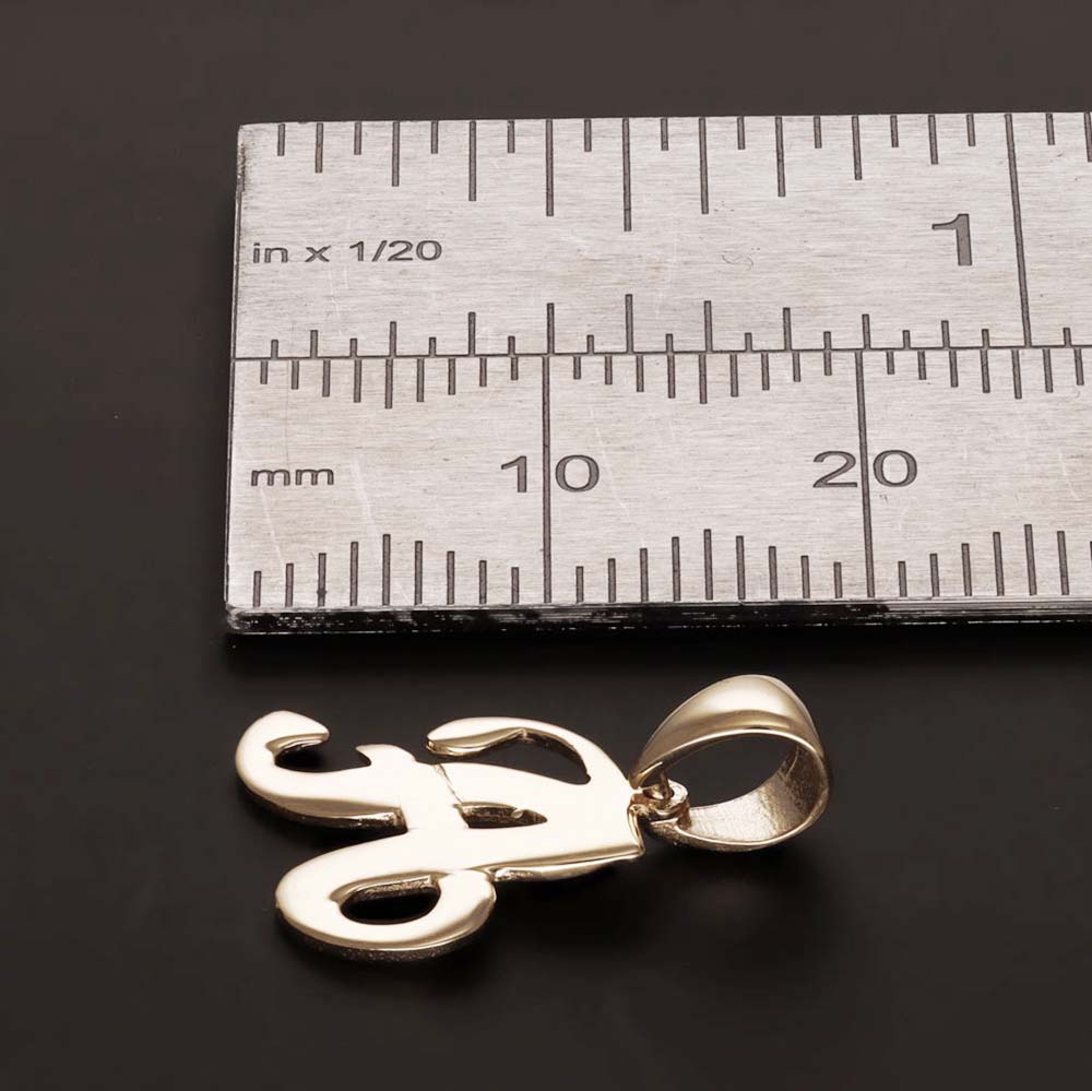 HGJ Pendant 14ct Yellow Gold Initial Pendant Letter A 14ct Gold 14ct Yellow Gold Initial Pendant Letter A