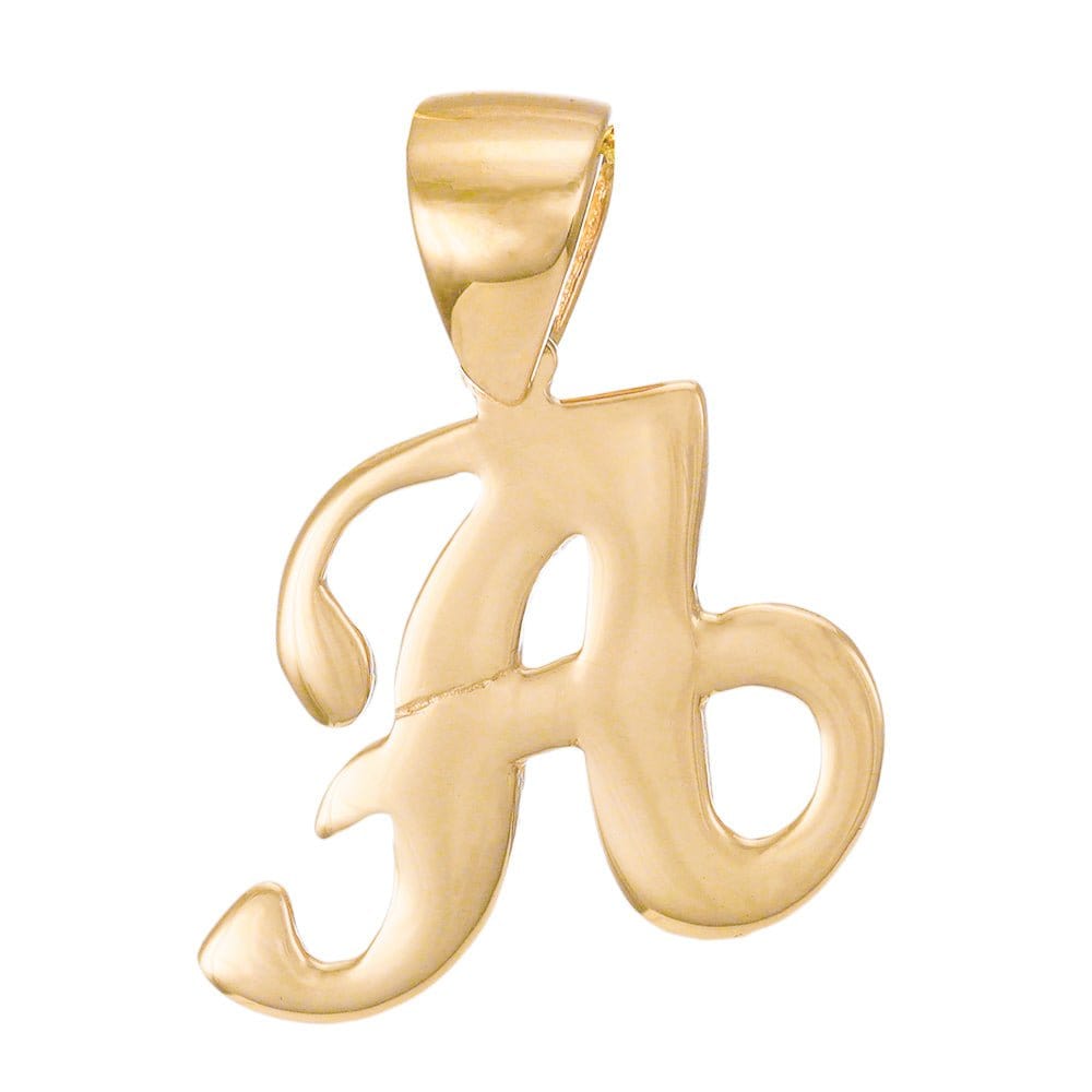 HGJ Pendant 14ct Yellow Gold Initial Pendant Letter A 14ct Gold 14ct Yellow Gold Initial Pendant Letter A
