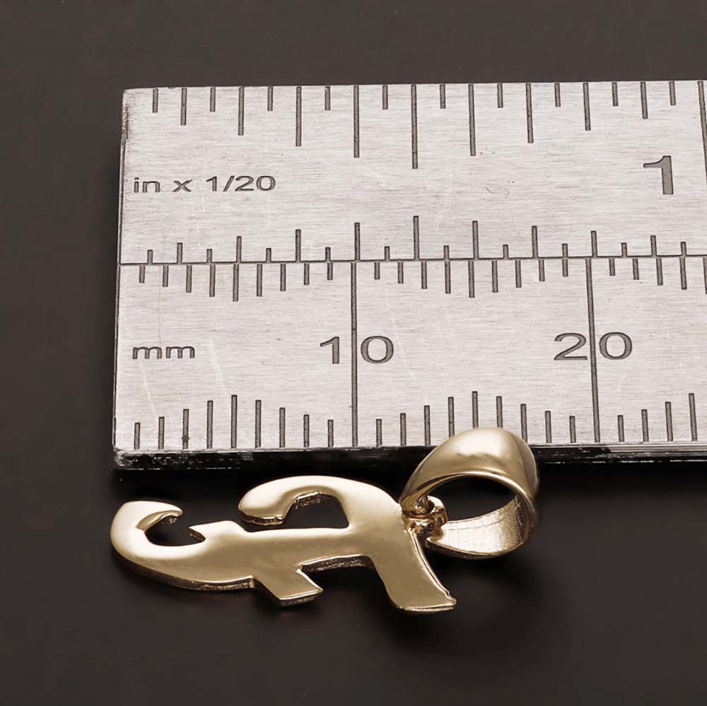 HGJ Pendant 14ct Yellow Gold Initial Pendant Letter F 14ct Gold 14ct Yellow Gold Initial Pendant Letter F
