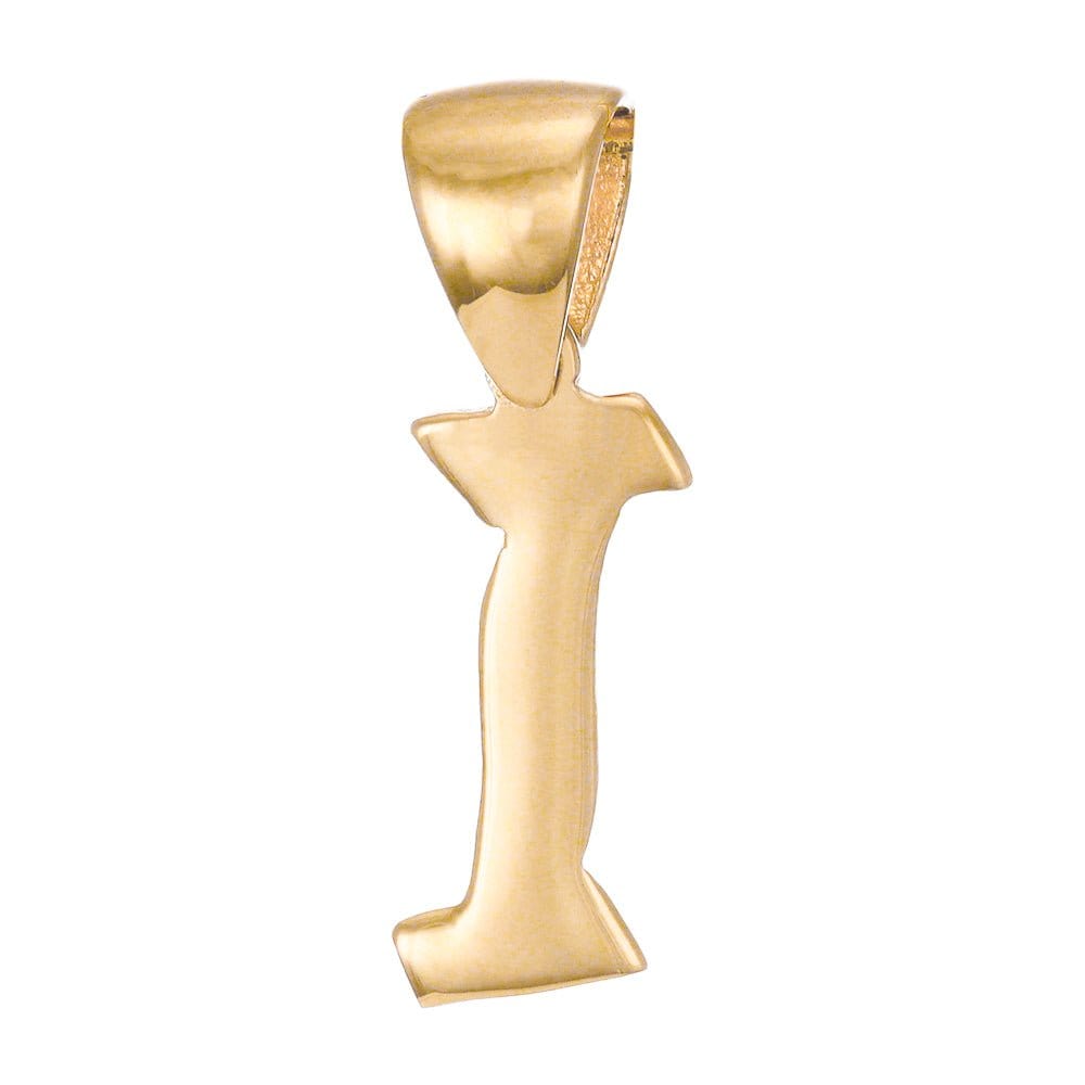 HGJ Pendant 14ct Yellow Gold Initial Pendant Letter I 14ct Gold 14ct Yellow Gold Initial Pendant Letter I