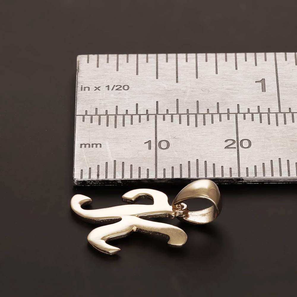 HGJ Pendant 14ct Yellow Gold Initial Pendant Letter K 14ct Gold 14ct Yellow Gold Initial Pendant Letter K