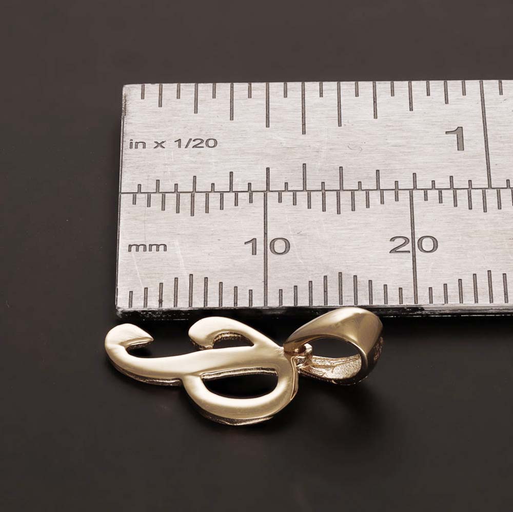 HGJ Pendant 14ct Yellow Gold Initial Pendant Letter P 14ct Gold 14ct Yellow Gold Initial Pendant Letter P