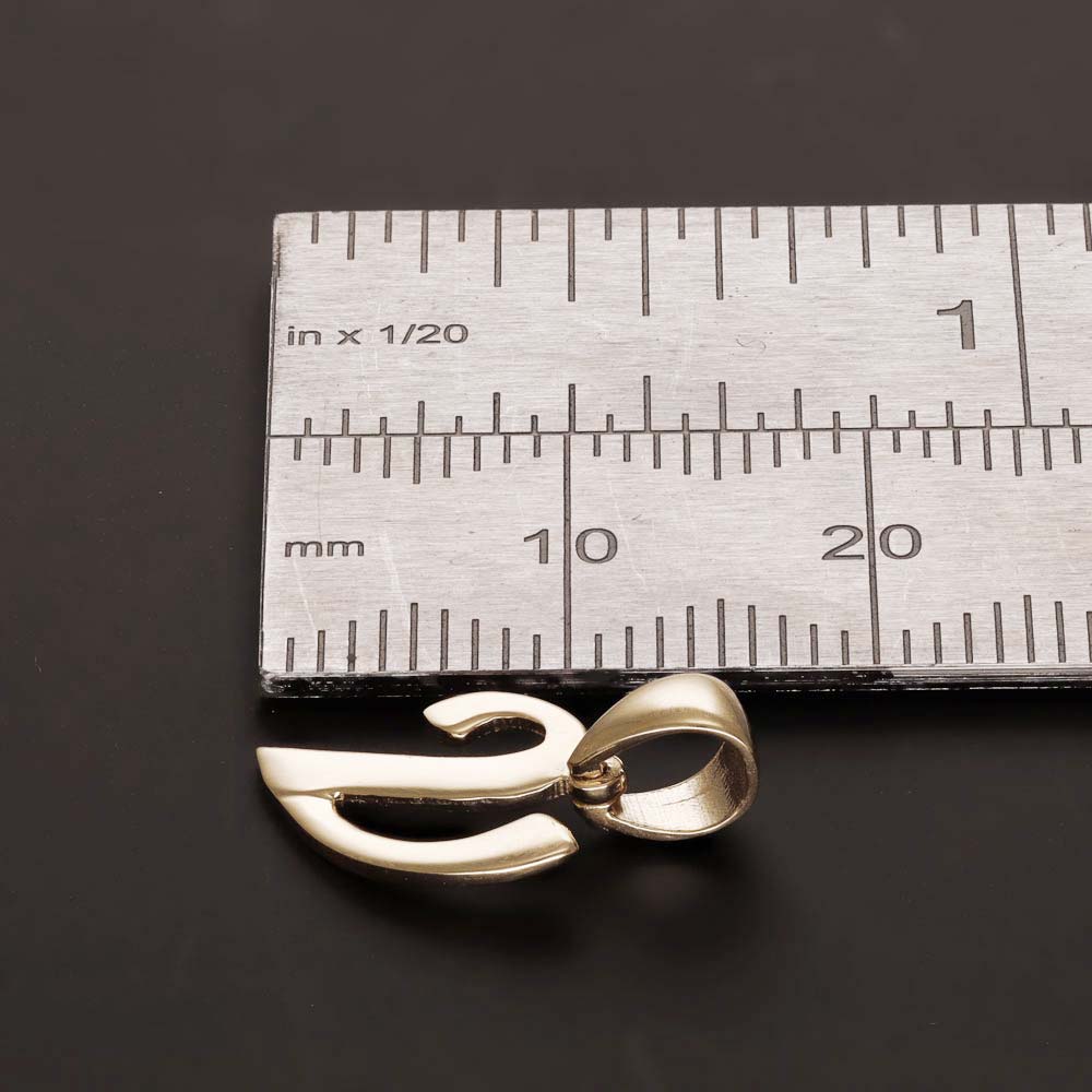 HGJ Pendant 14ct Yellow Gold Initial Pendant Letter V 14ct Gold 14ct Yellow Gold Initial Pendant Letter V