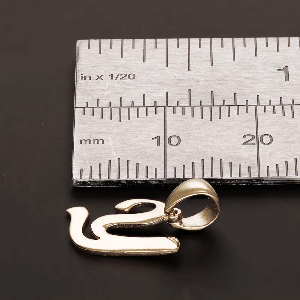 HGJ Pendant 14ct Yellow Gold Initial Pendant Letter Y 14ct Gold 14ct Yellow Gold Initial Pendant Letter Y