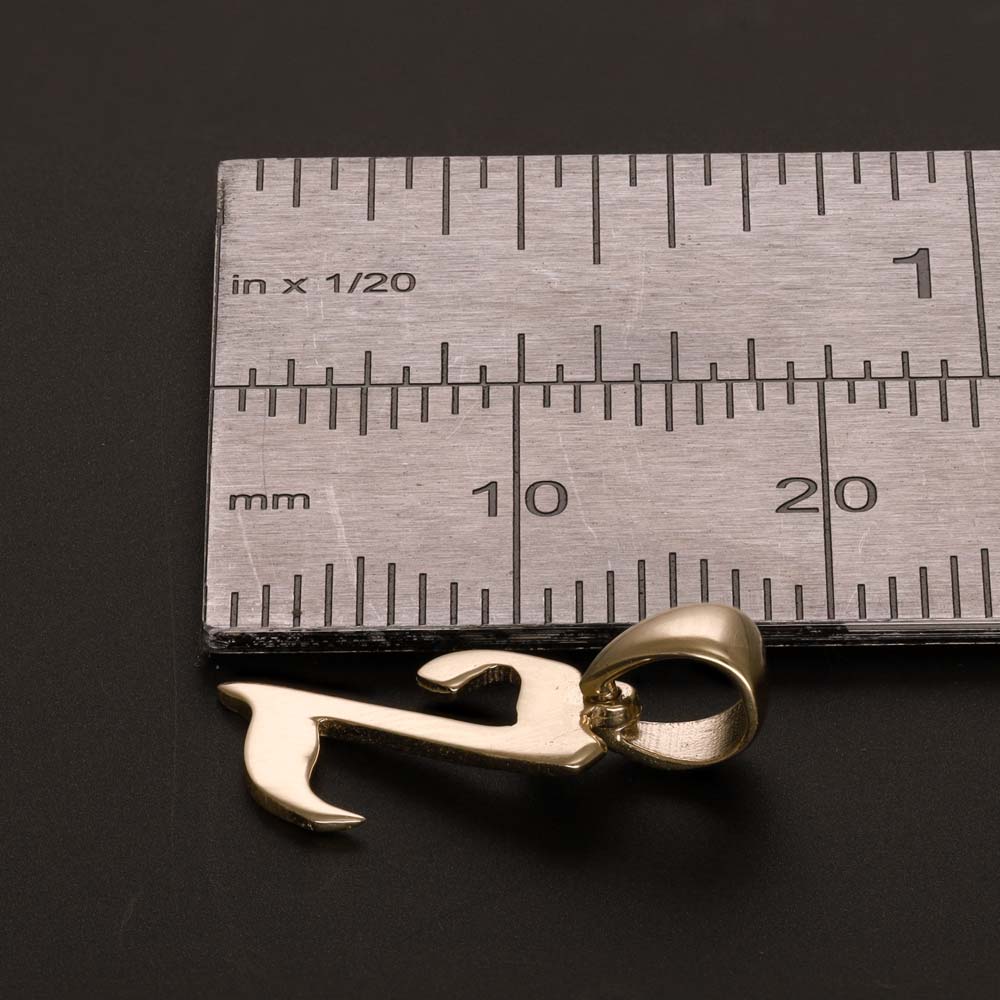 HGJ Pendant 14ct Yellow Gold Initial Pendant Letter Z 14ct Gold 14ct Yellow Gold Initial Pendant Letter Z