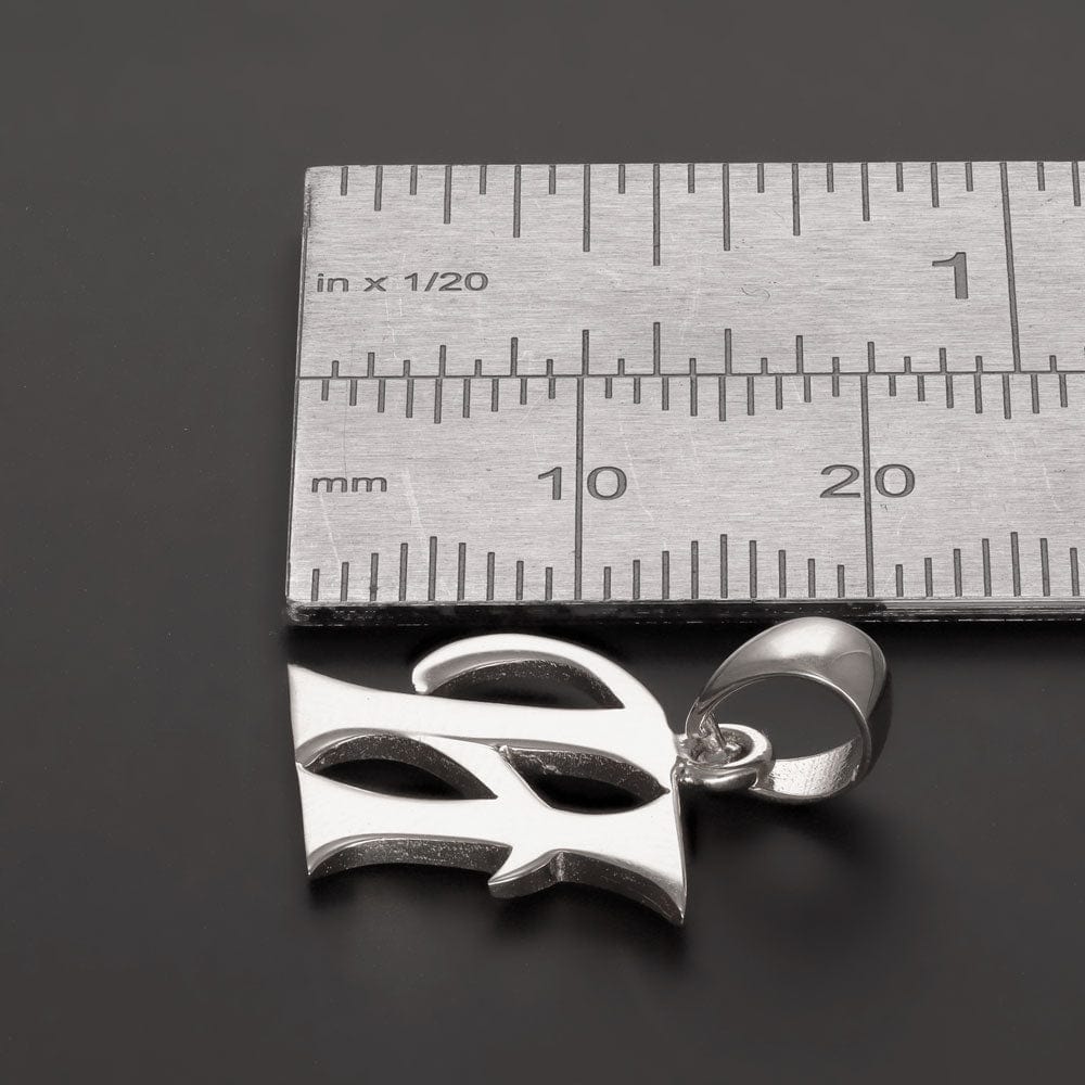 HGJ Pendant 9ct White Gold Initial Pendant Letter H 9ct Gold 9ct White Gold Initial Pendant Letter H
