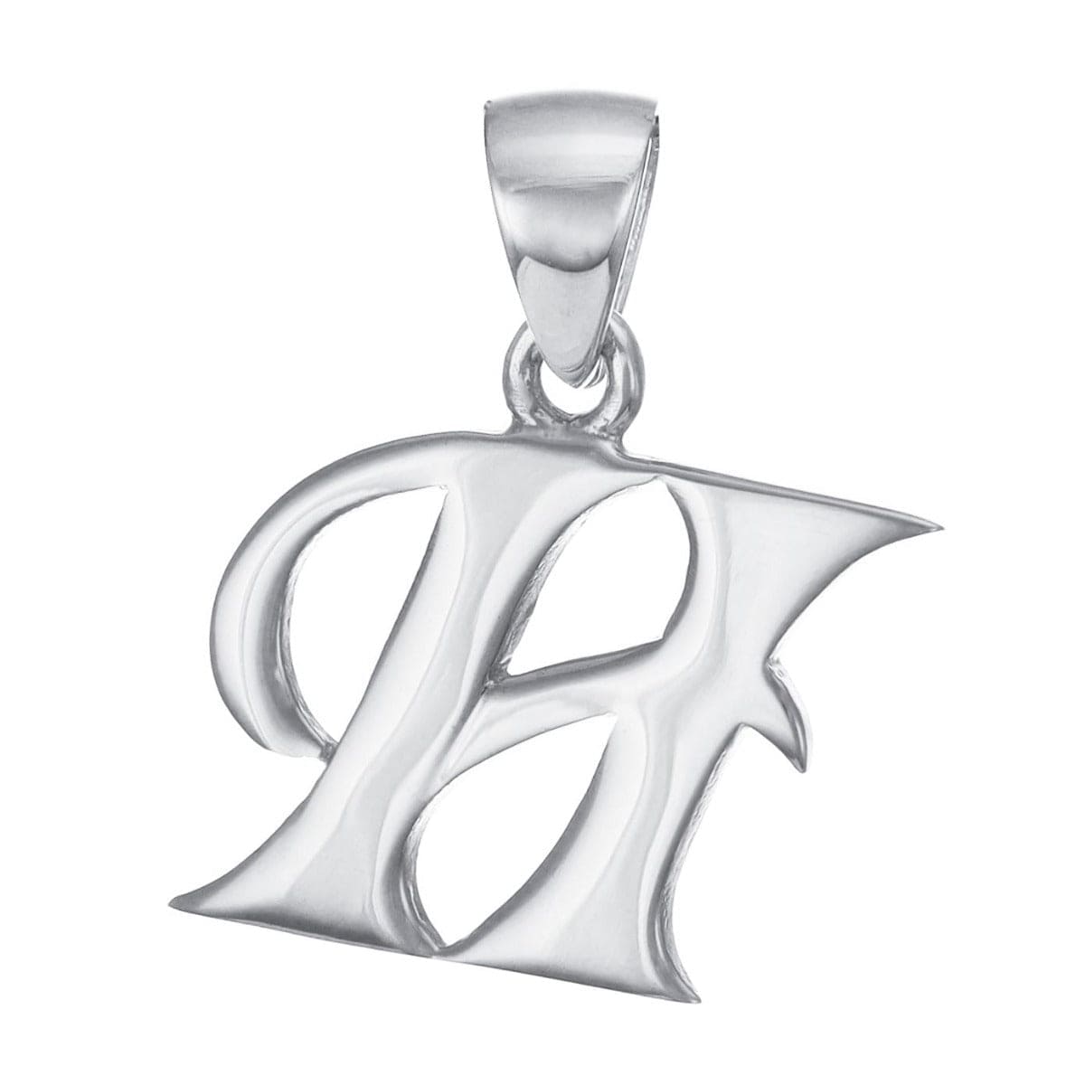 HGJ Pendant 9ct White Gold Initial Pendant Letter H 9ct Gold 9ct White Gold Initial Pendant Letter H