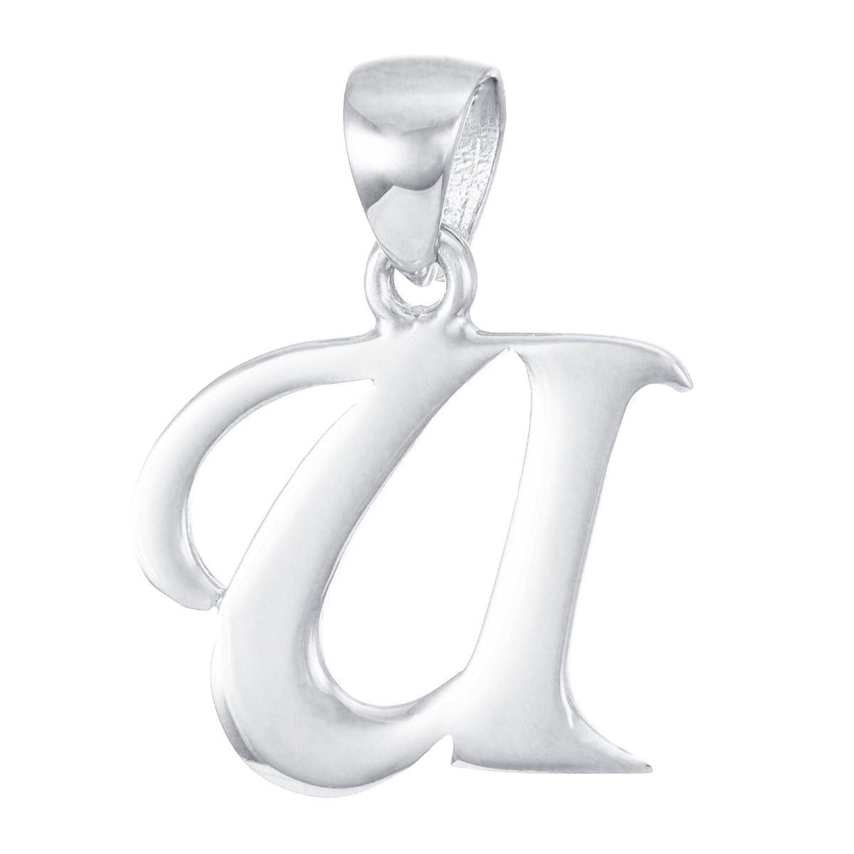 HGJ Pendant 9ct White Gold Initial Pendant Letter U 9ct Gold 9ct White Gold Initial Pendant Letter U