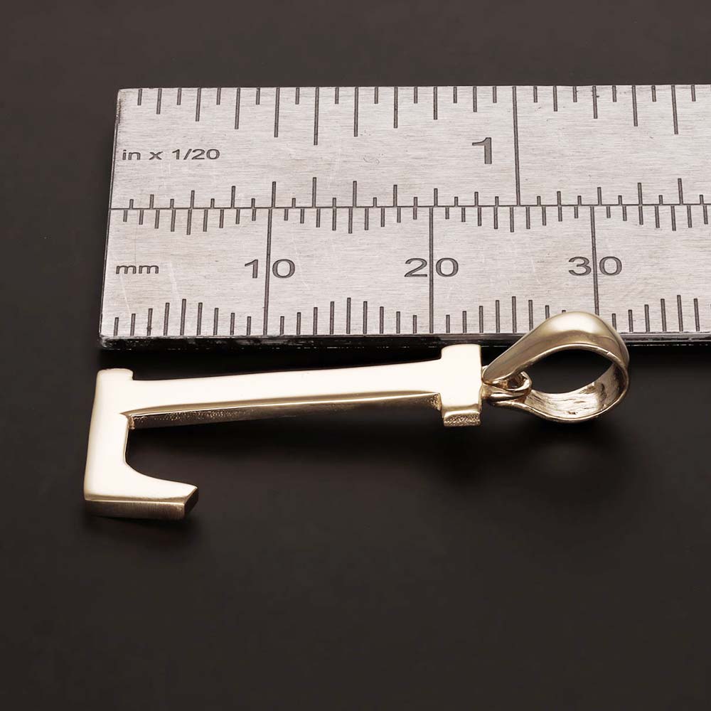 HGJ Pendant 9ct Yellow Gold Initial Pendant Letter L 9ct Gold 9ct Yellow Gold Initial Pendant Letter L
