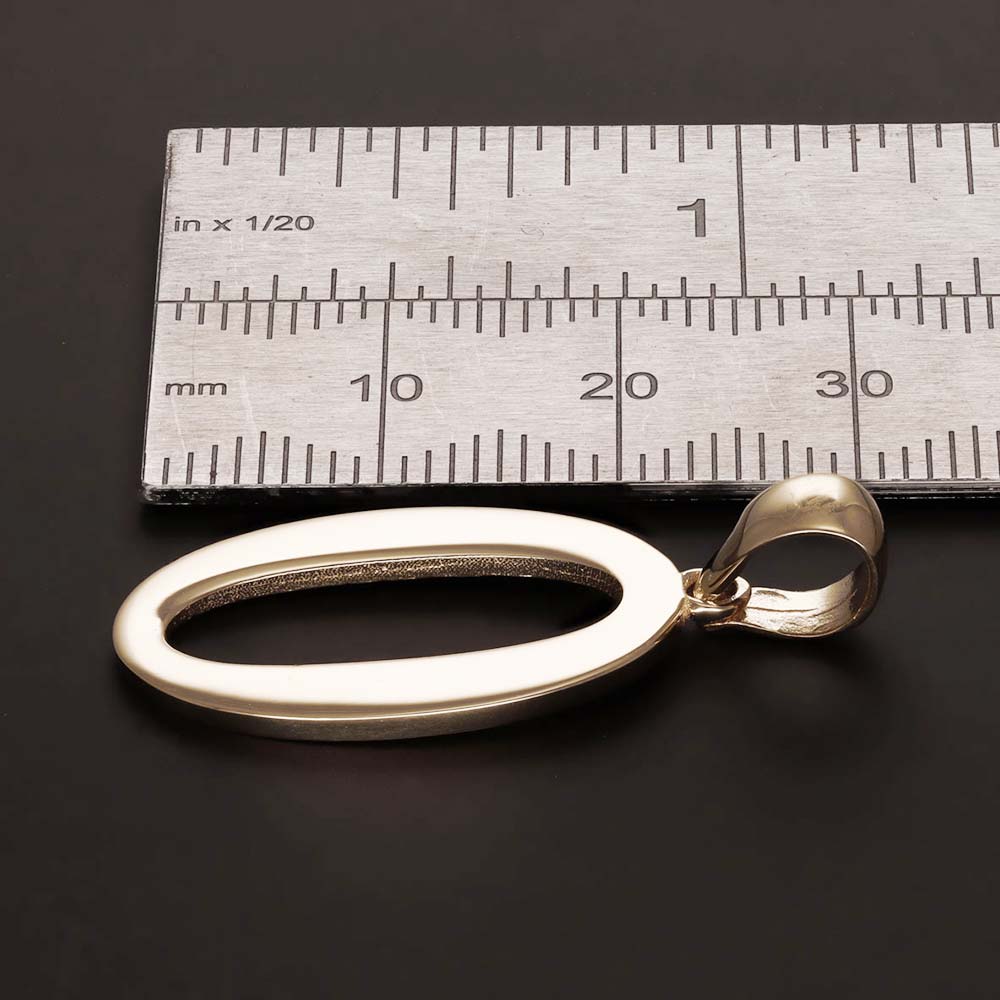 HGJ Pendant 9ct Yellow Gold Initial Pendant Letter O 9ct Gold 9ct Yellow Gold Initial Pendant Letter O